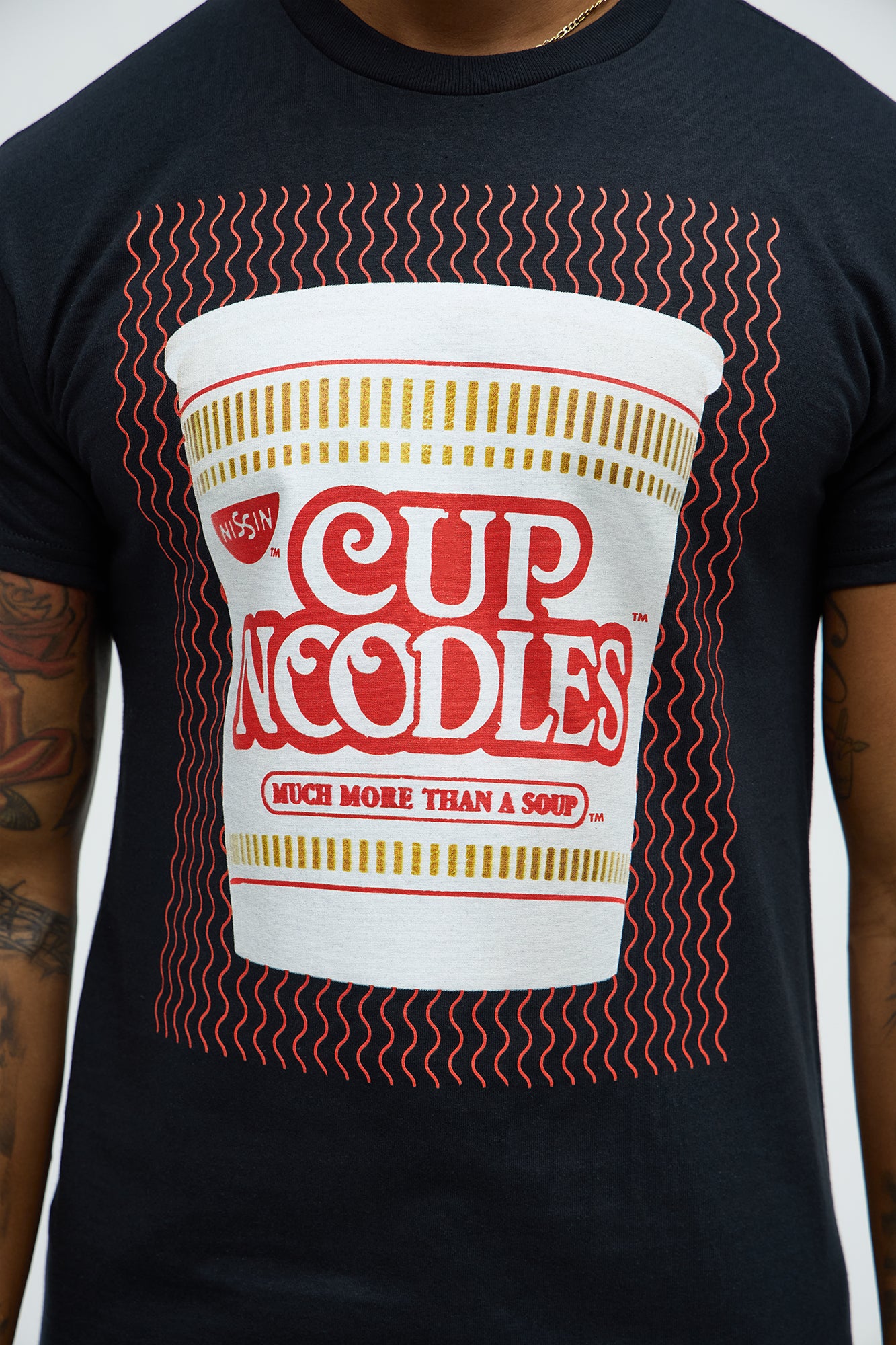 Cup Noodles Short Sleeve Tee - Black - Image 3