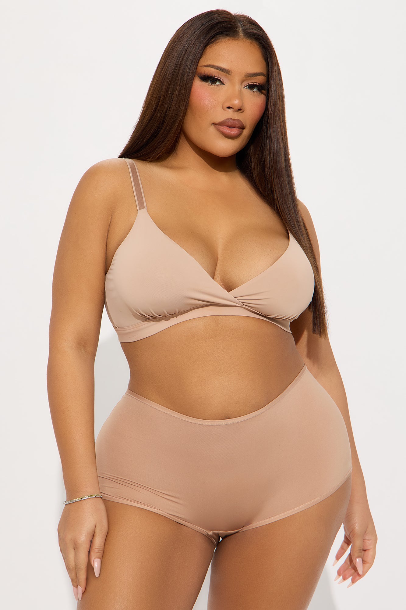 Light As A Feather Microfiber Boyshort Panty - Nude - Image 4