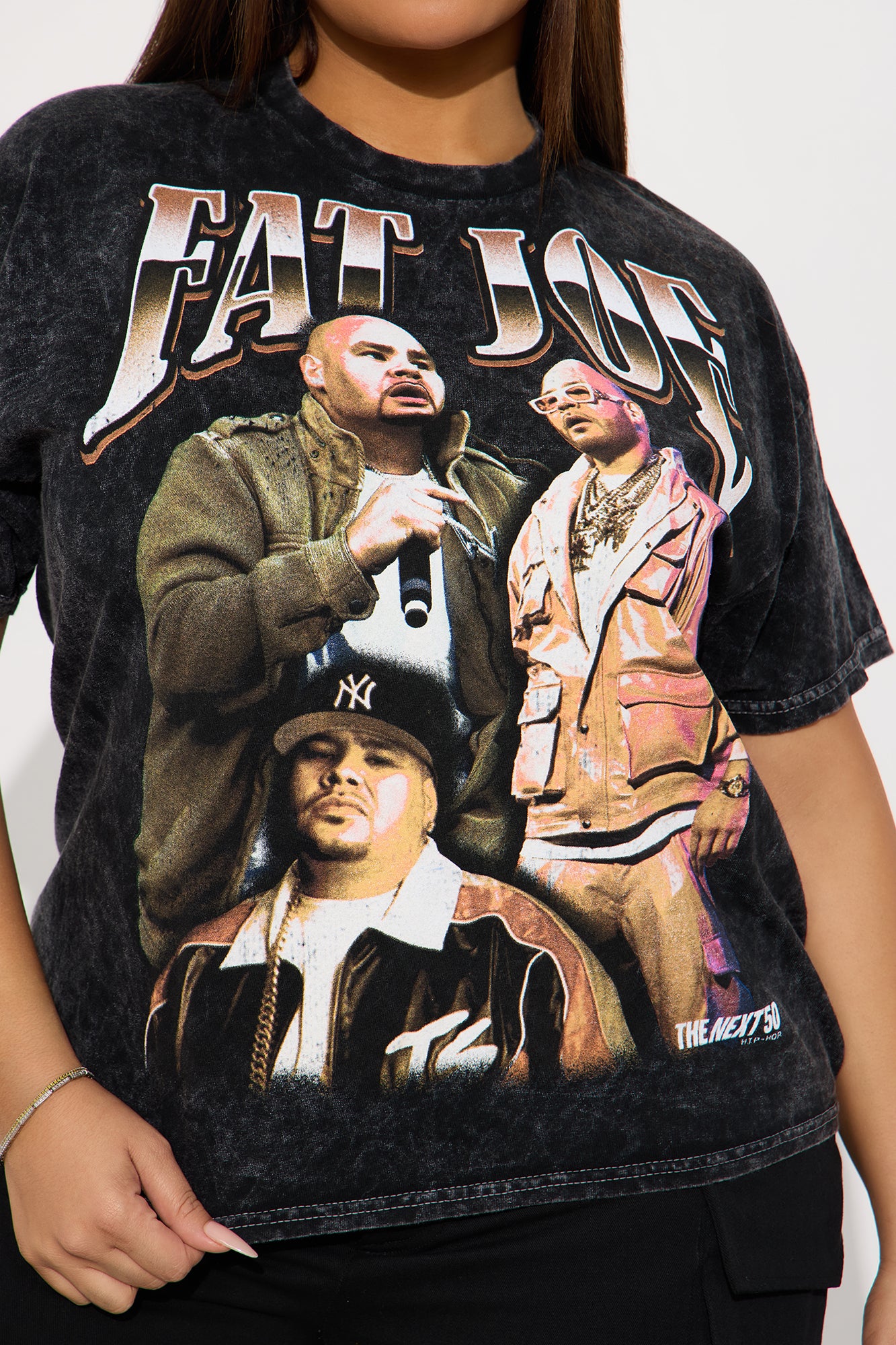 Fat Joe Washed Tee - Black - Image 7