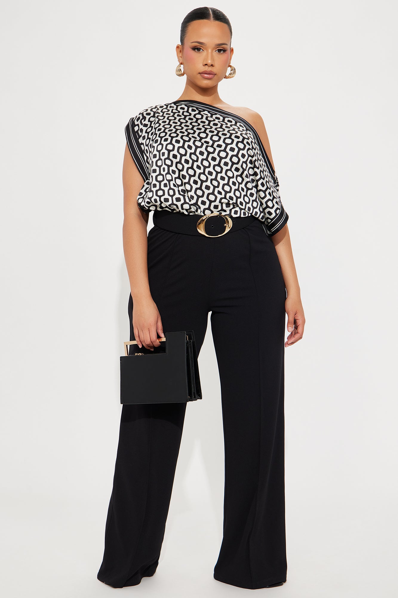 Sloane Belted Jumpsuit - Black/combo - Image 5