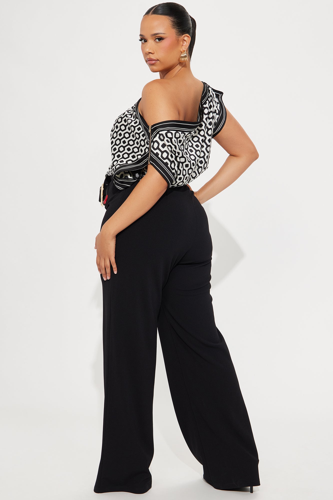 Sloane Belted Jumpsuit - Black/combo - Image 6