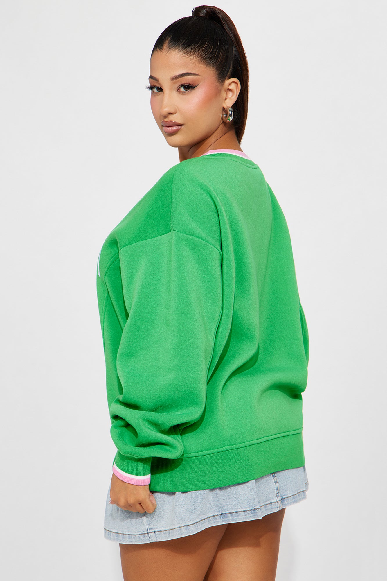 Brooklyn Athletic Sweatshirt - Kelly Green - Image 3