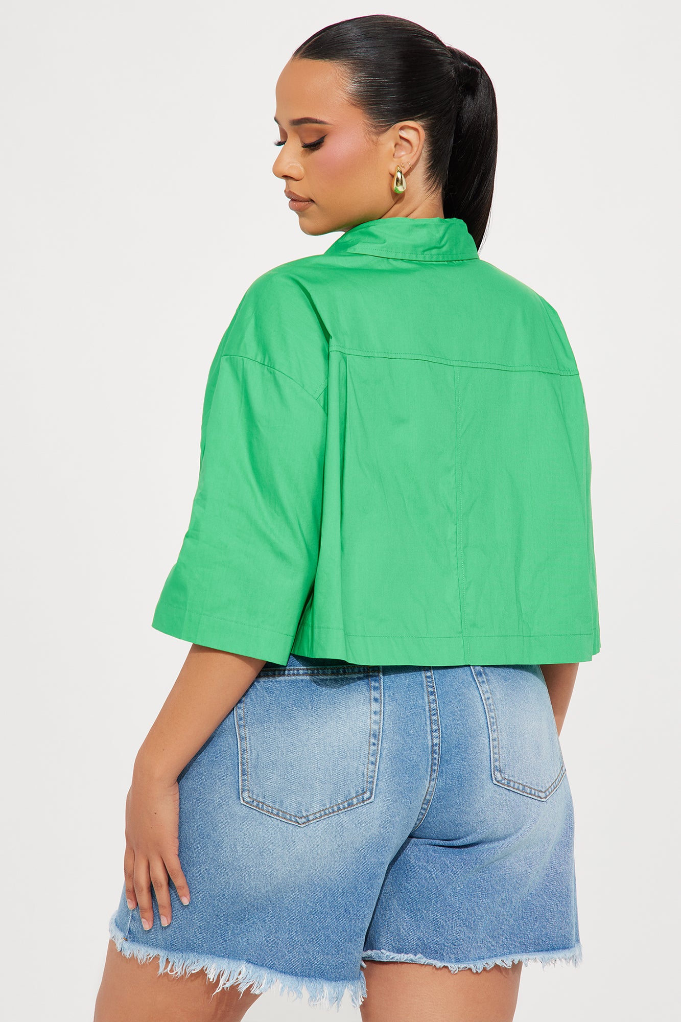 Busy Weekends Poplin Shirt - Kelly Green - Image 6