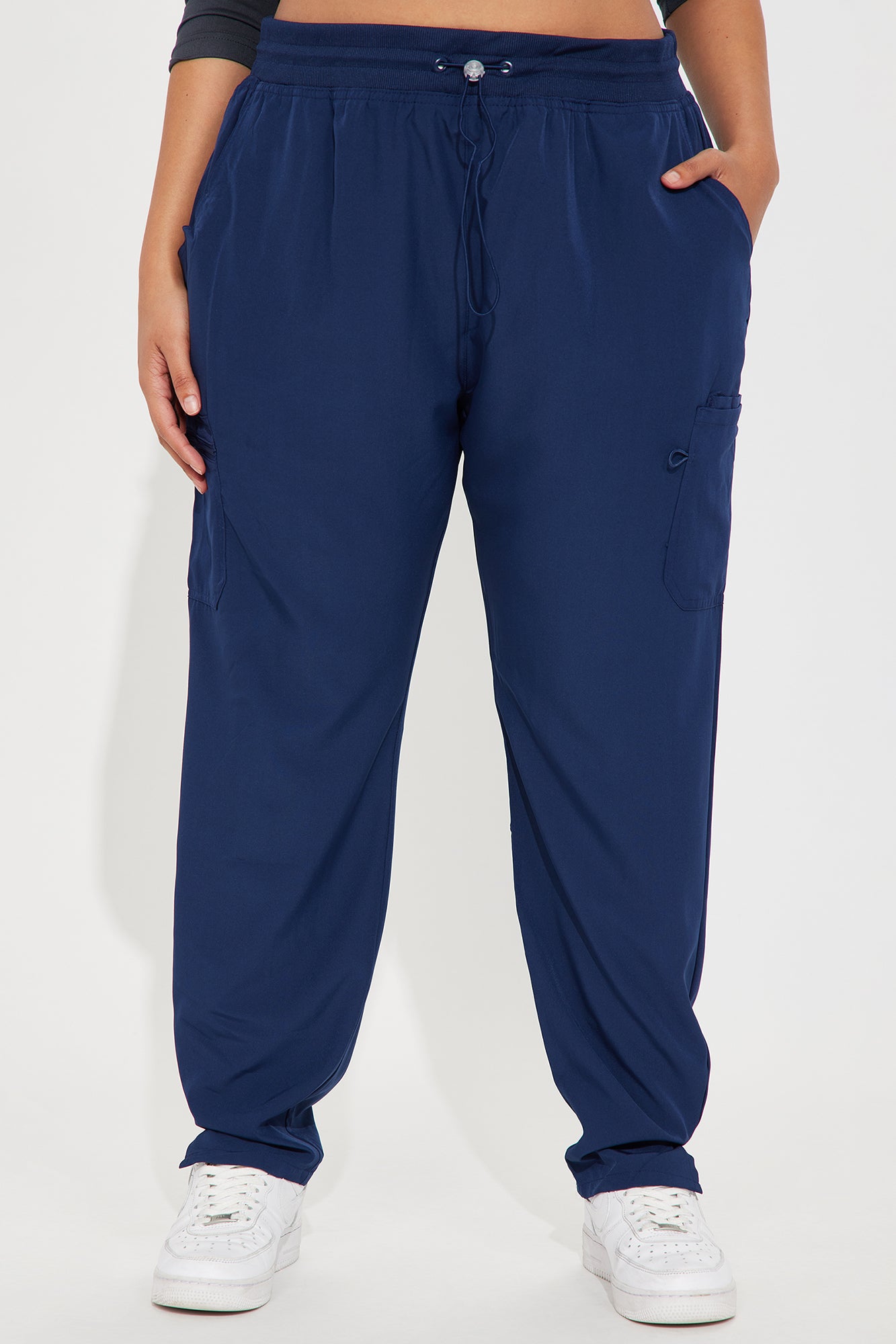 On The Clock Stretch Tapered Uniform Scrub Pants - Navy - Image 7