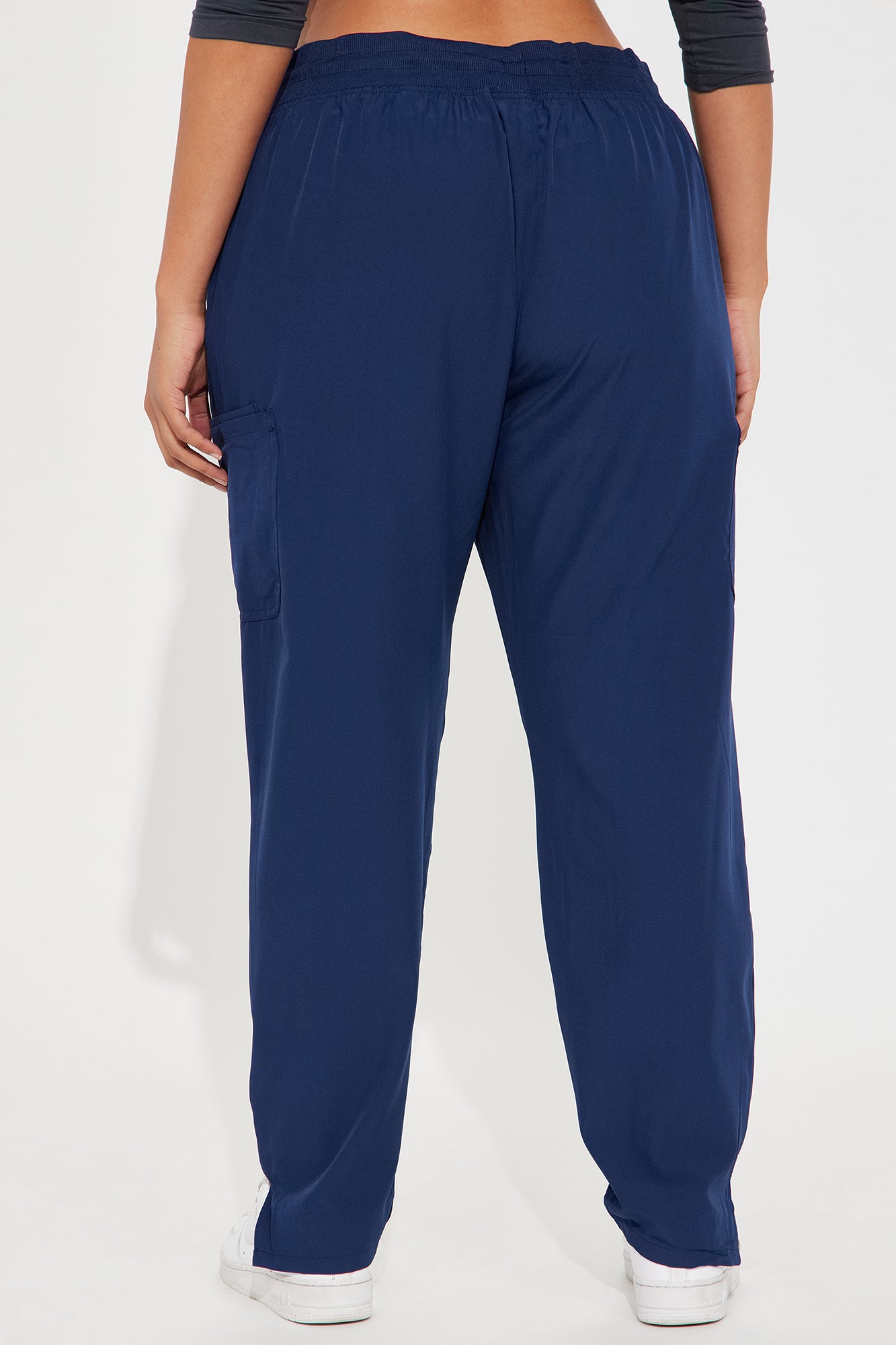 On The Clock Stretch Tapered Uniform Scrub Pants - Navy - Image 9