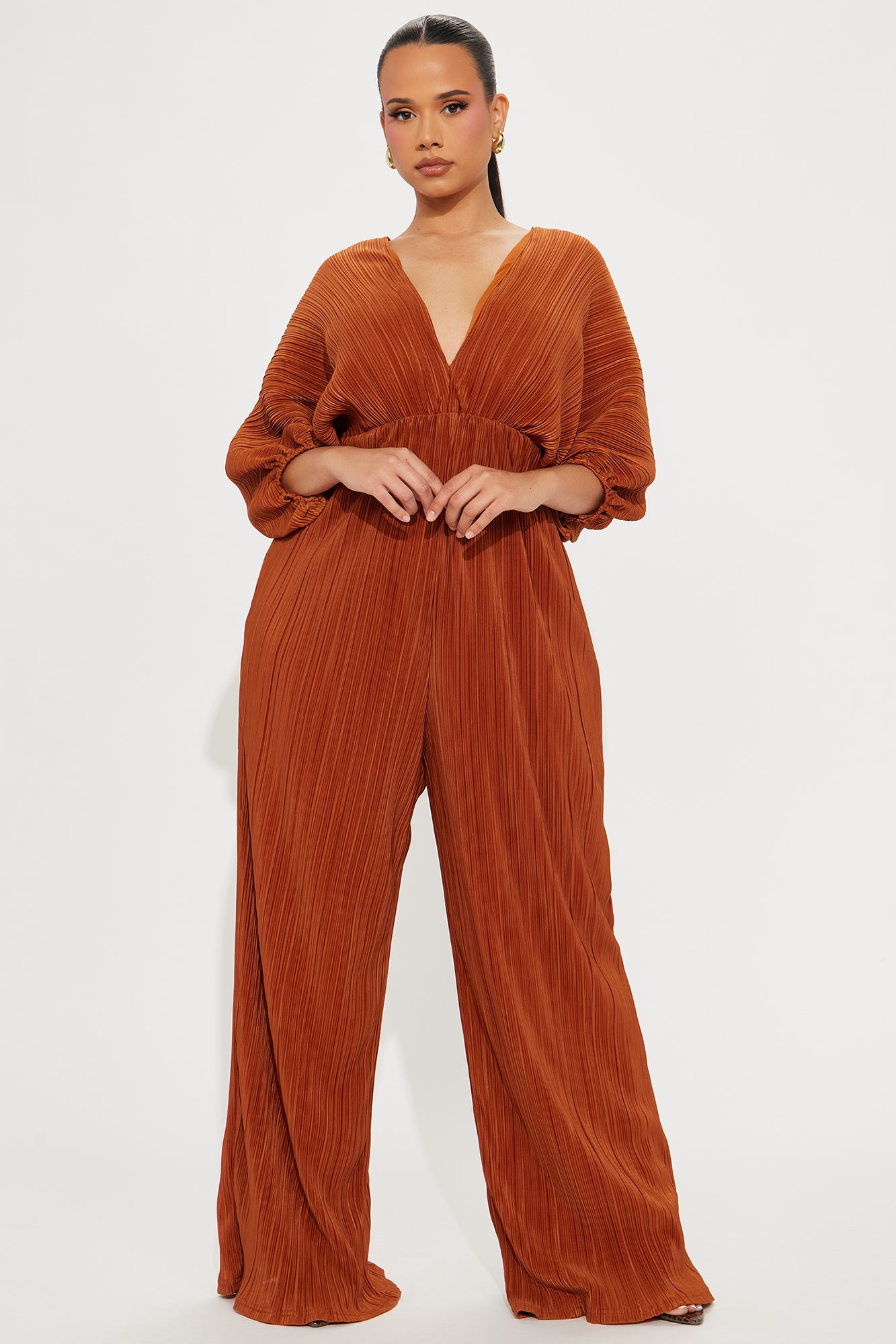 After Hours Jumpsuit - Cognac - Image 4