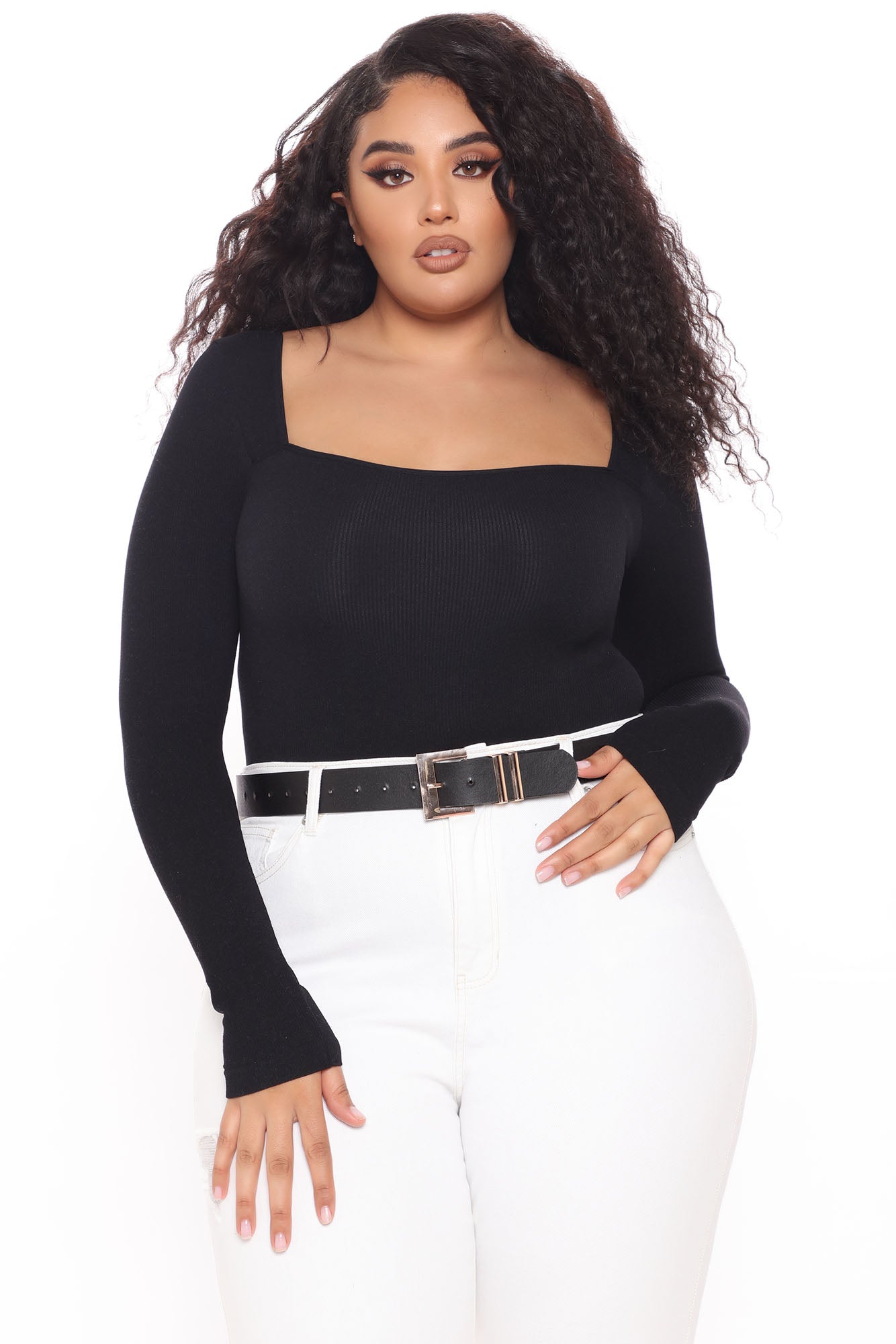 Don't Be A Square Bodysuit - Black - Image 7