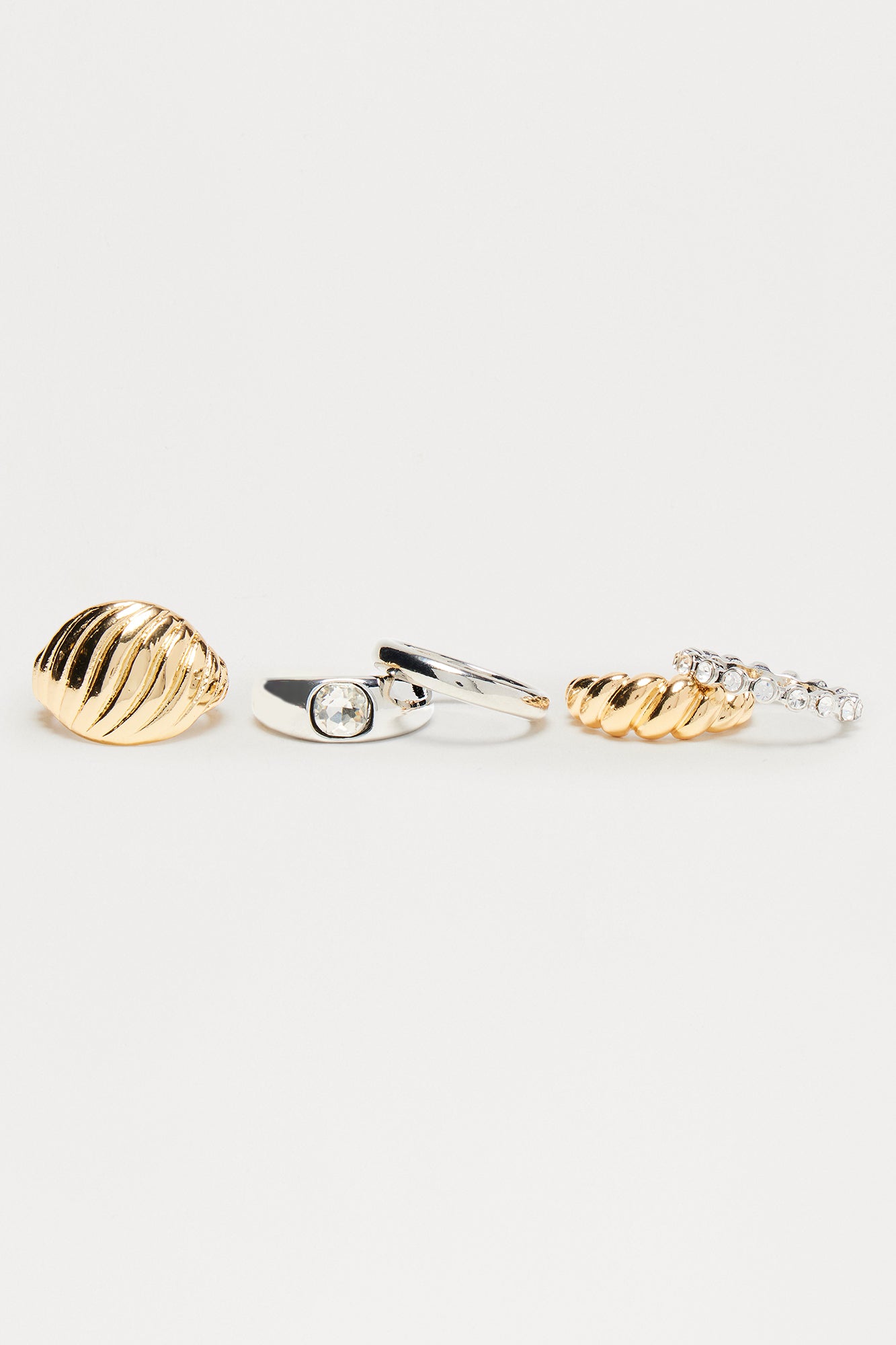 Screwline Stack 5 Piece Ring Set - Multi Color - Image 3