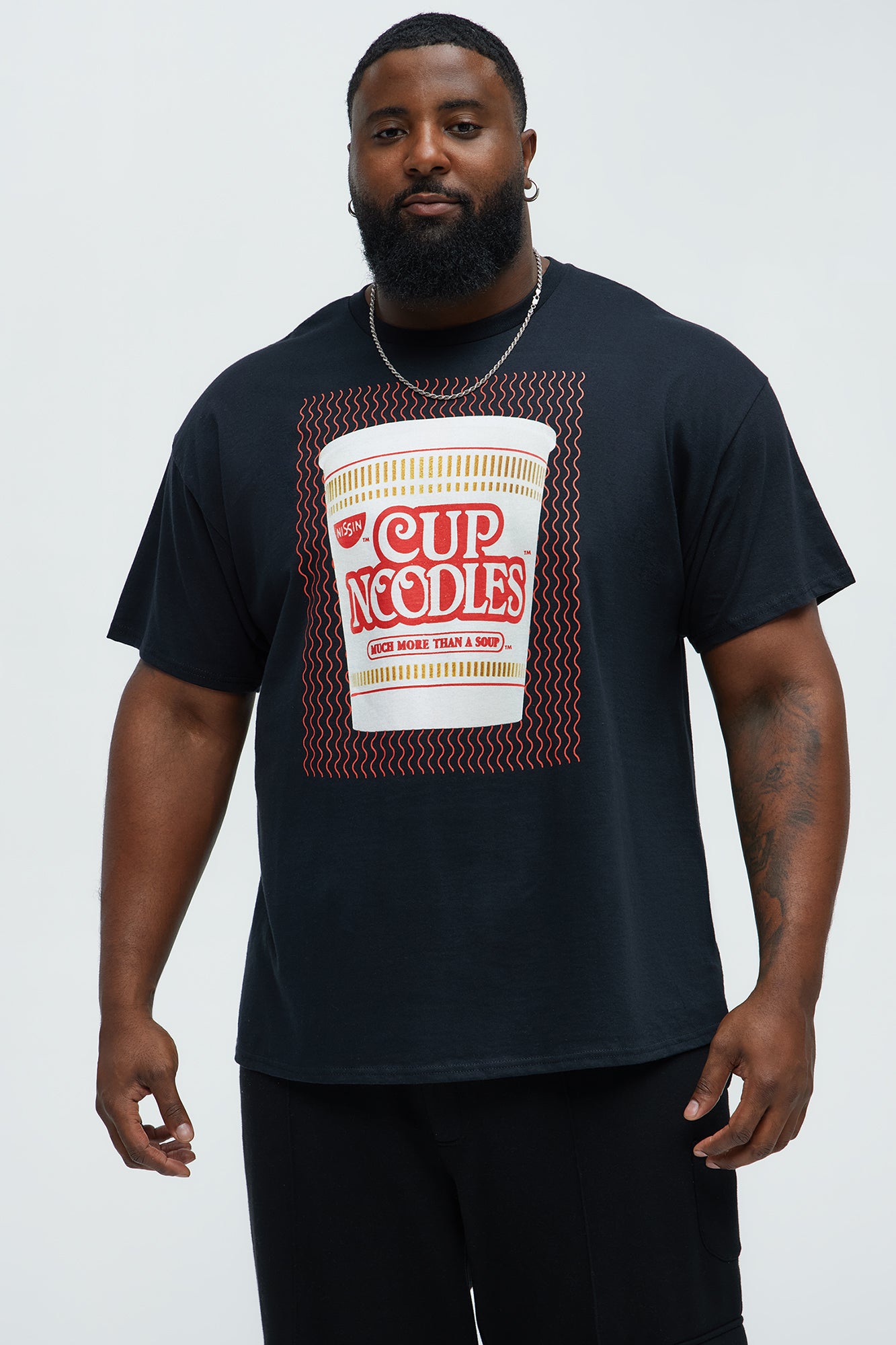 Cup Noodles Short Sleeve Tee - Black - Image 4