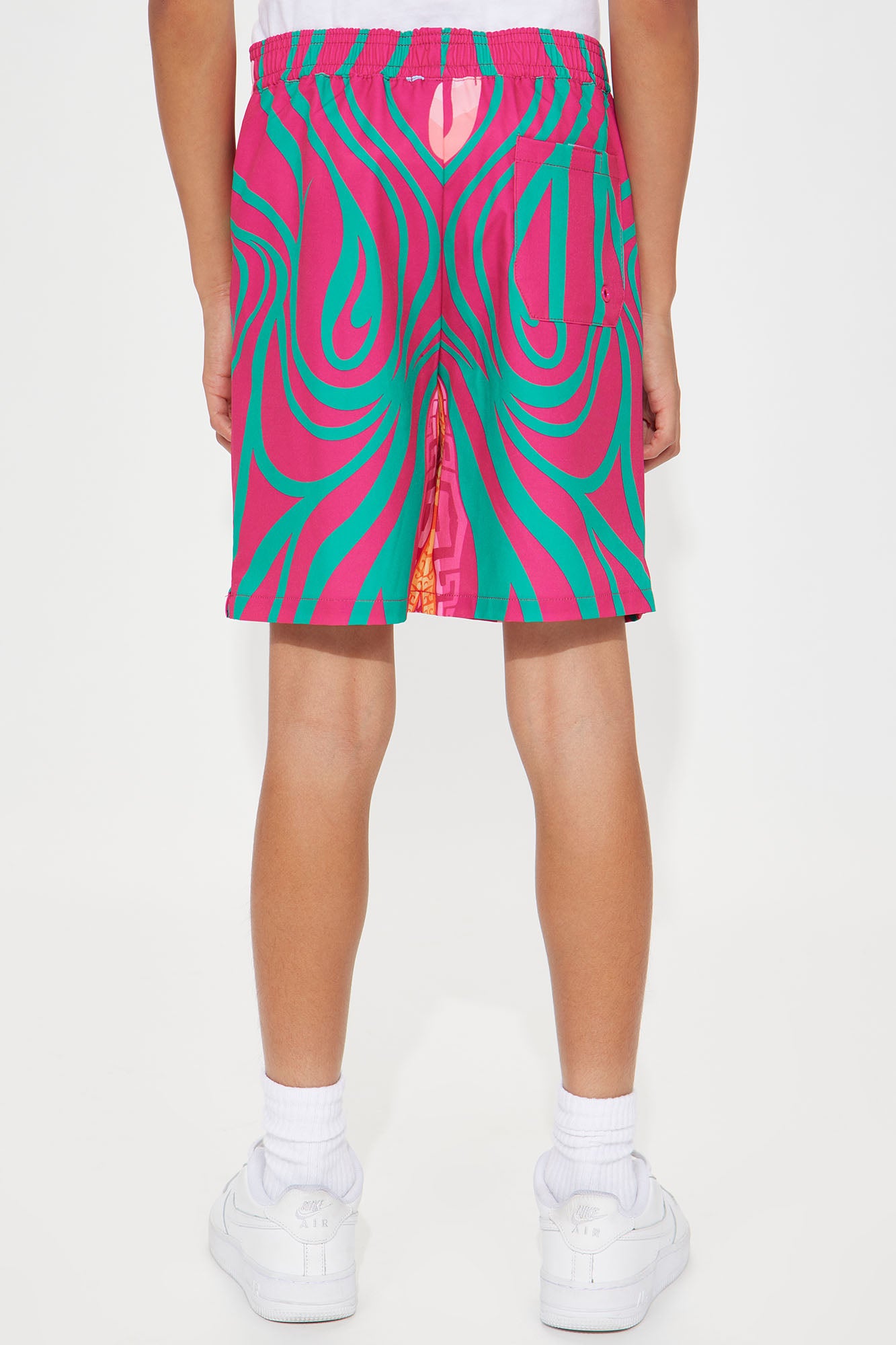 Mini Eyes On Medusa Swim Trunks - Fuchsia/combo - Image 3