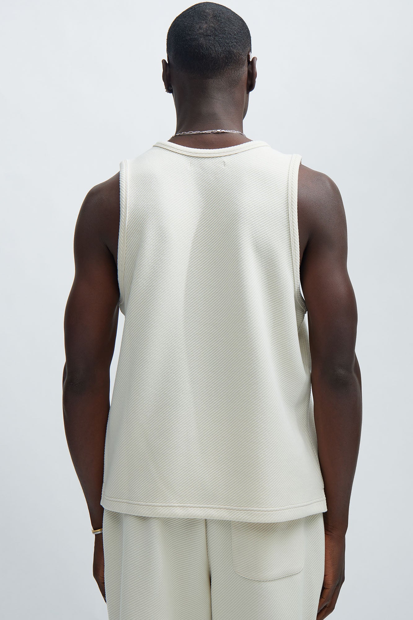 Kina Textured Tank - Off White - Image 4