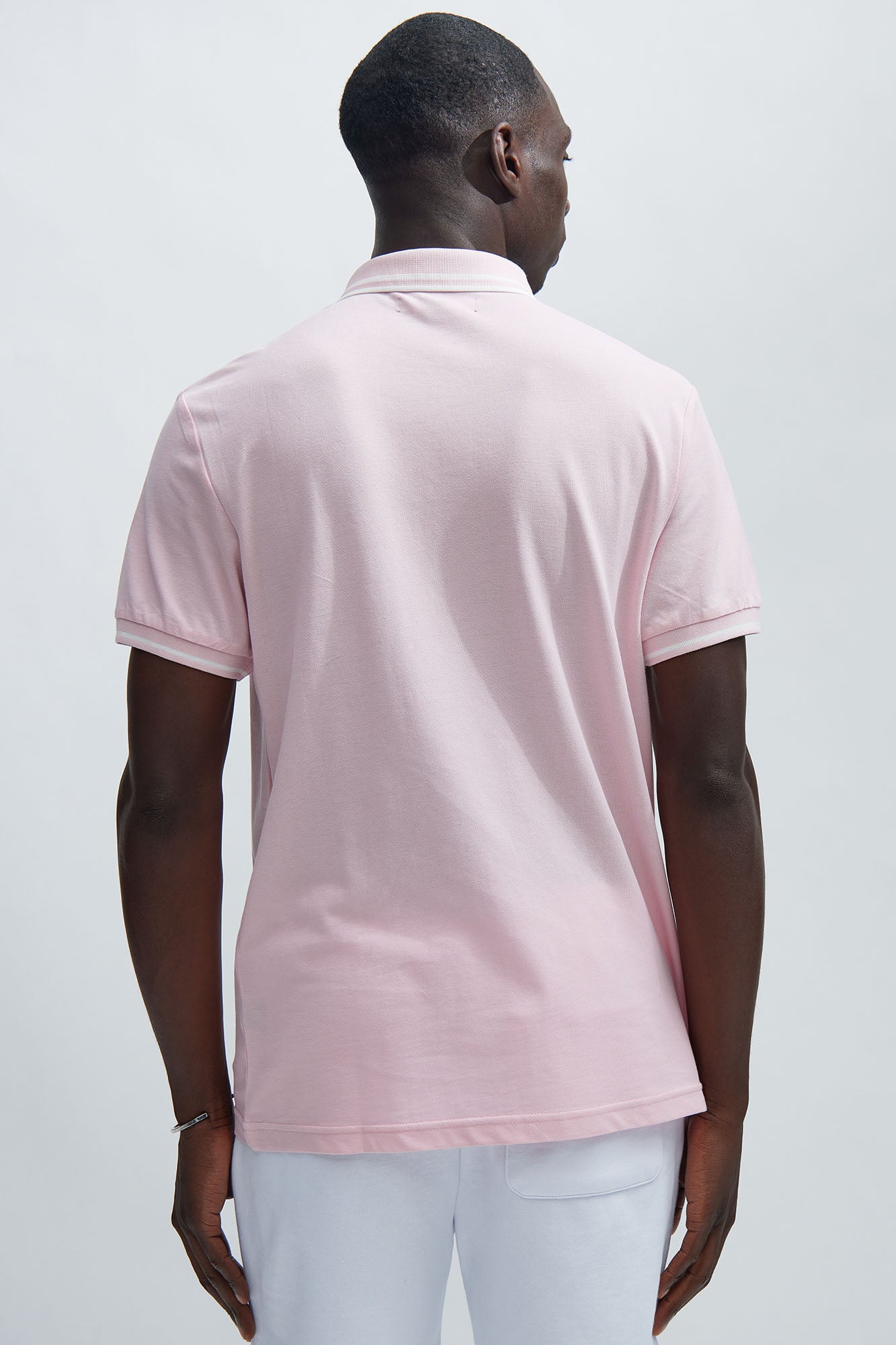 Wilson Short Sleeve Polo - Pink - Image 4