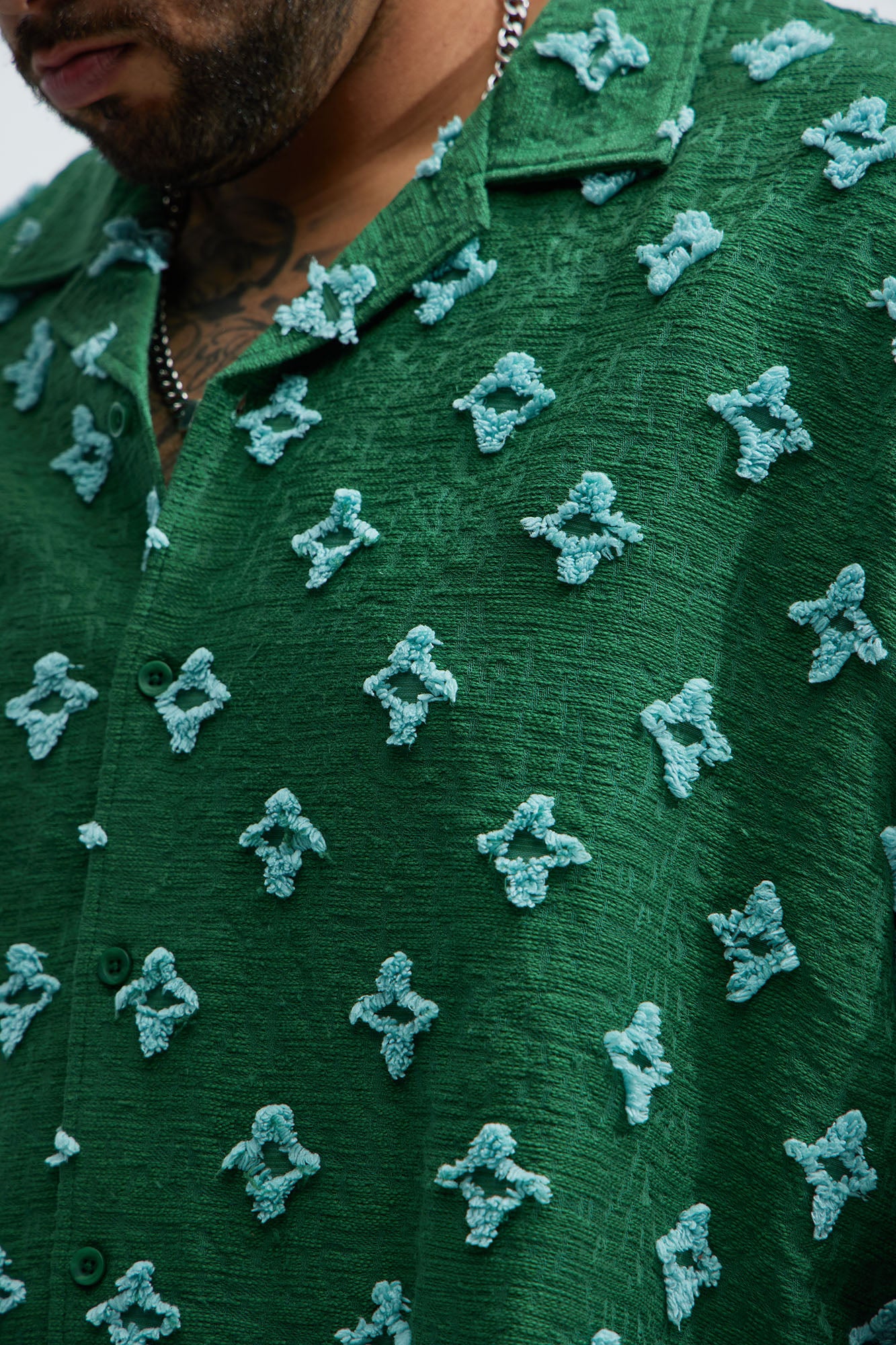 Cropped Starlet Shirt - Green - Image 7