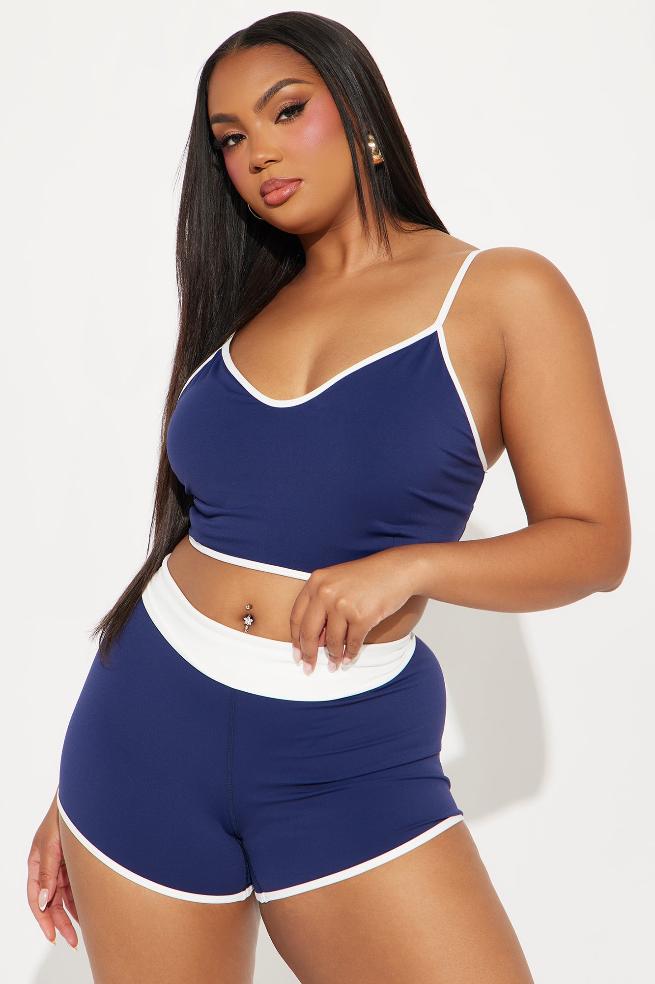 Sprint Vibe Active Short Set - Midnight Blue - Image 4