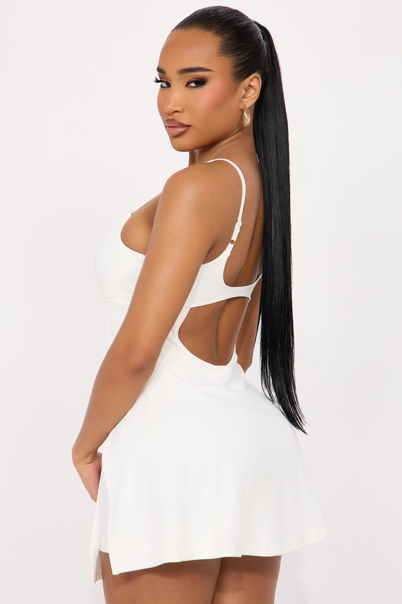 Courtside Charm Active Dress - White - Image 3