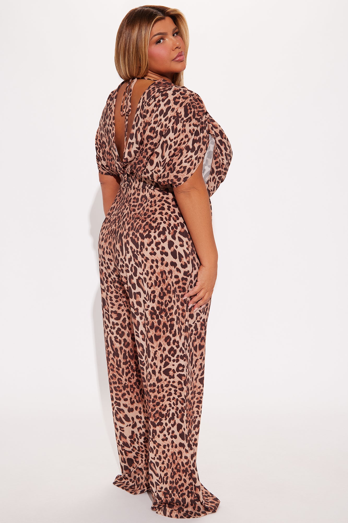 Heating Up Jumpsuit - Brown/combo - Image 6