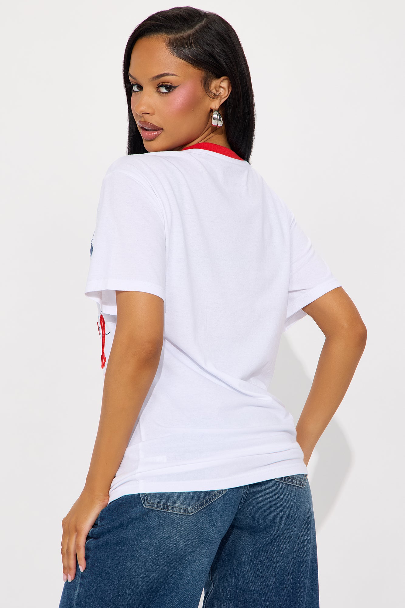 Snoopy Boat Club Ringer Tee - White - Image 4