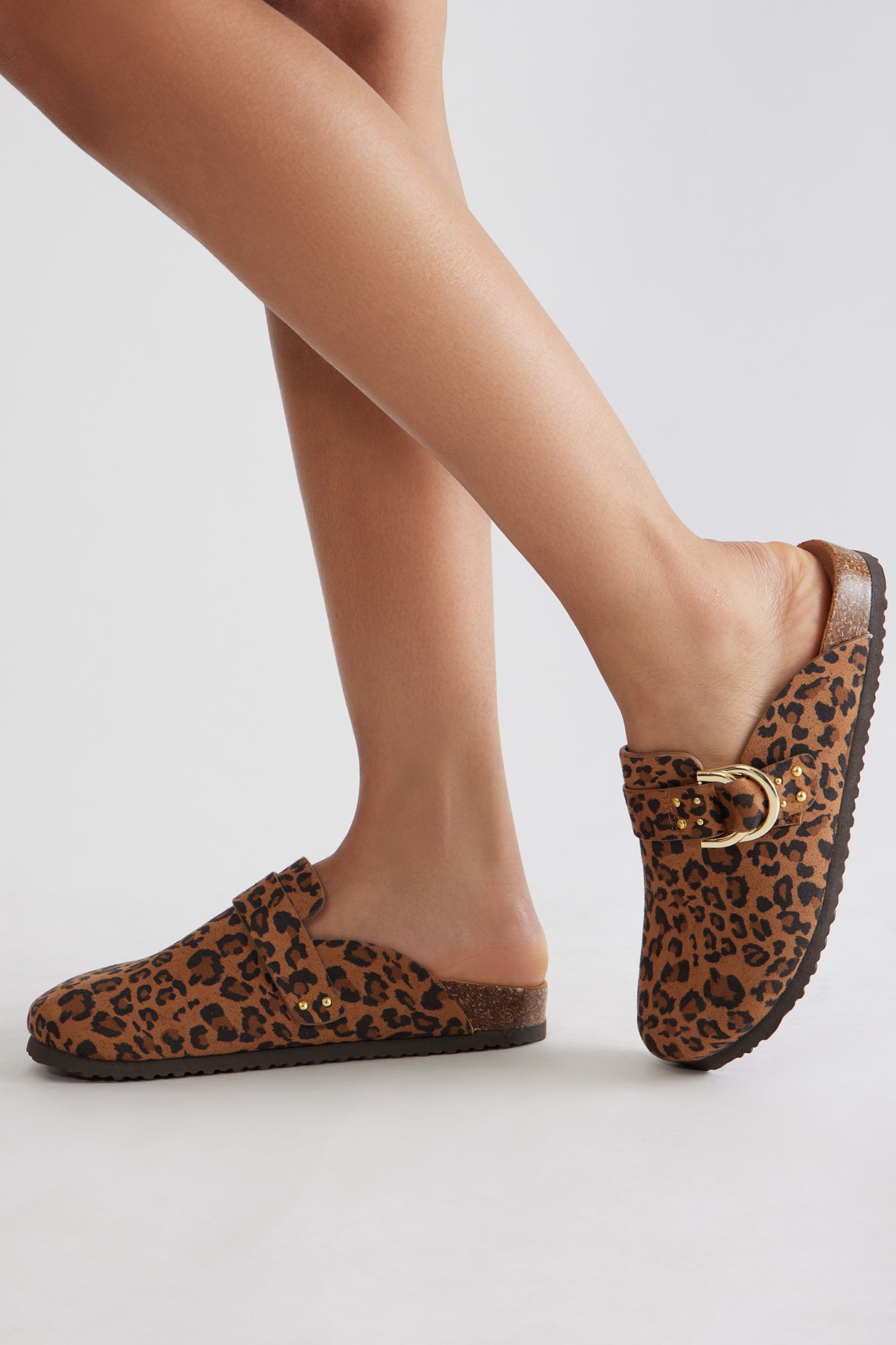 Kirby Buckle Slides - Leopard - Image 4