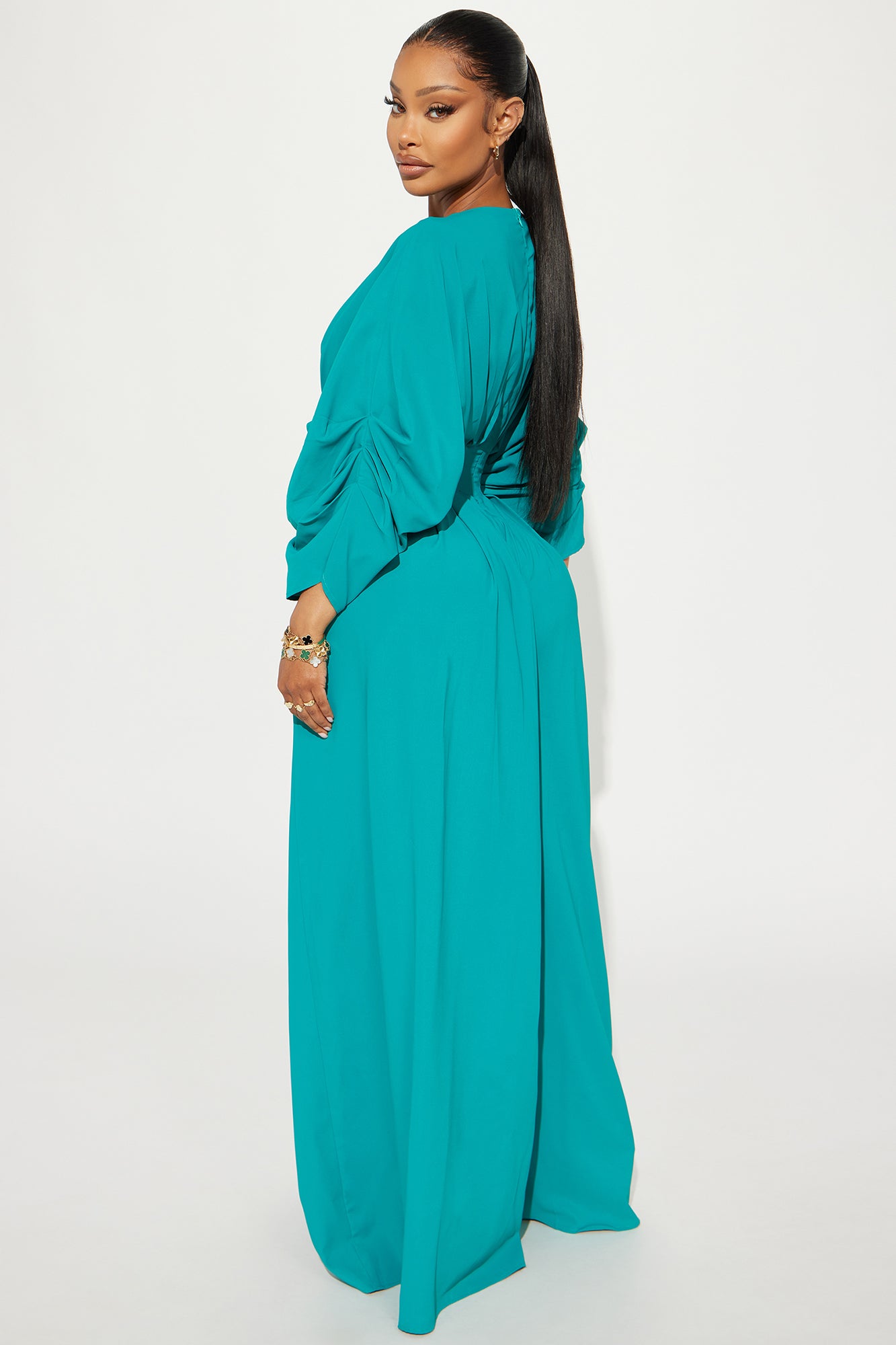 Shout It Out Jumpsuit - Teal - Image 3
