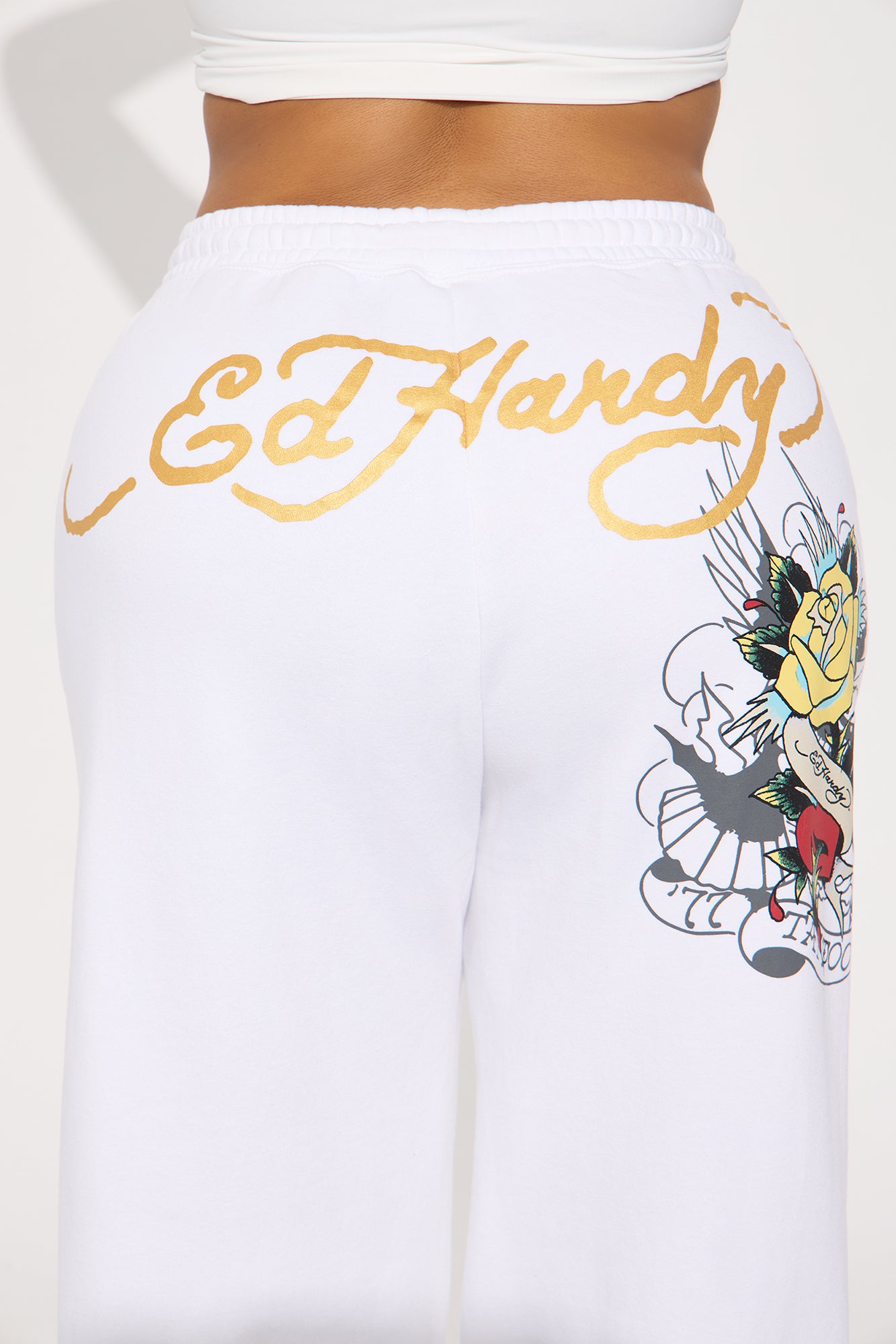 Ed Hardy Brave Eagle Pant - White - Image 10