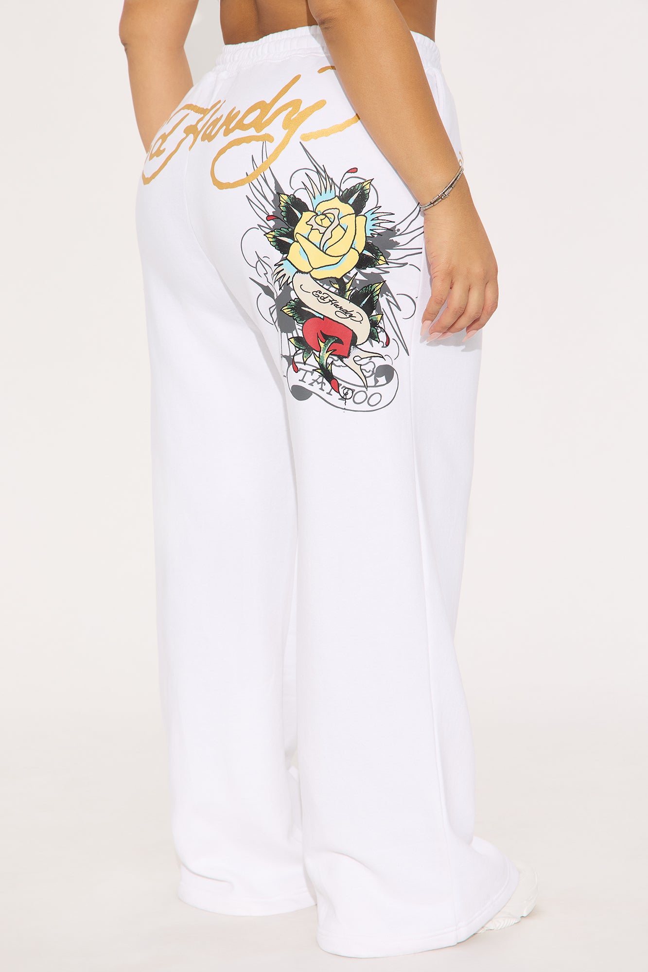 Ed Hardy Brave Eagle Pant - White - Image 11