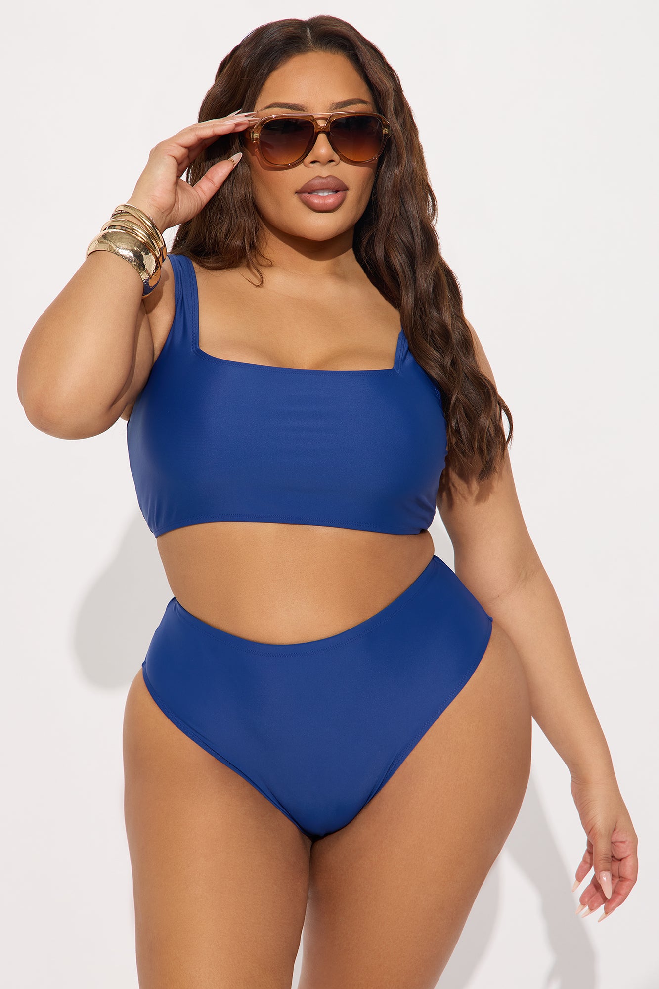 Maui Mix And Match High Rise Bikini Bottom - Navy - Image 5