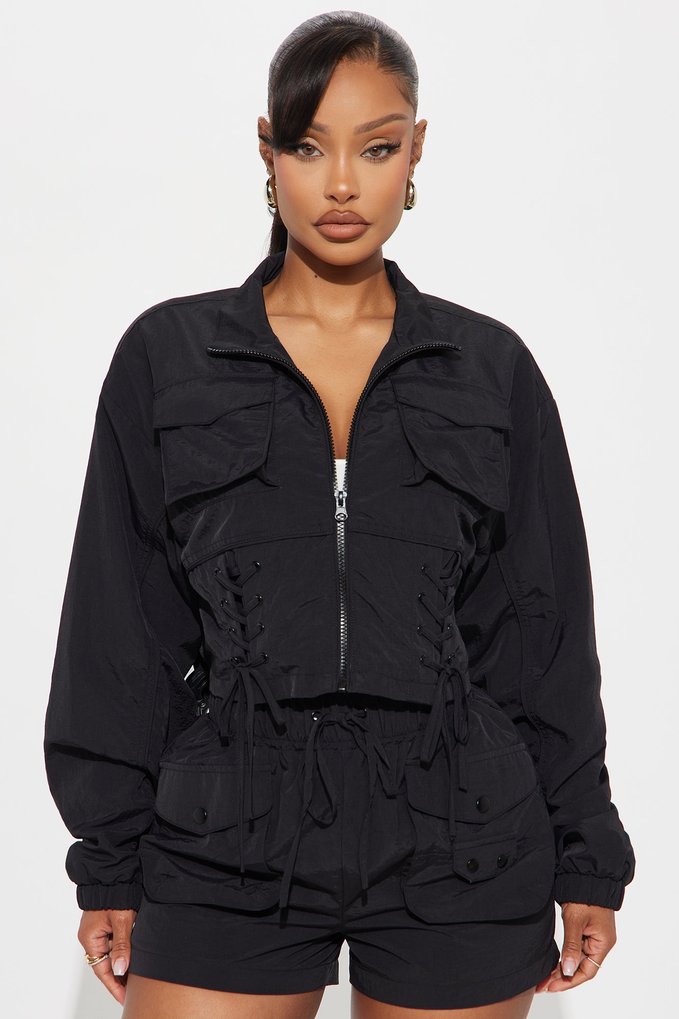 Best In The Game Windbreaker Jacket - Black - Image 3
