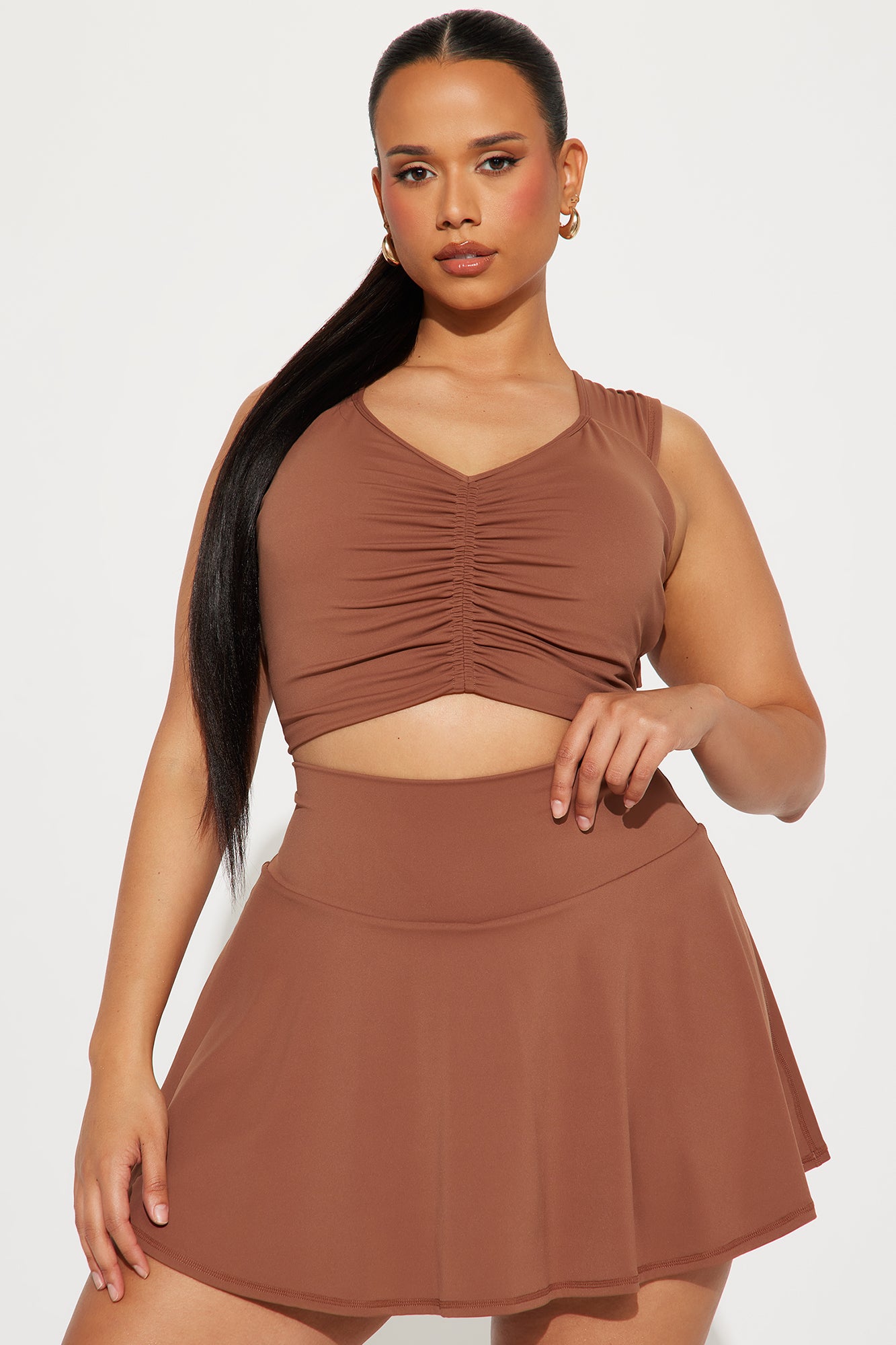 Payton Active Skirt Set - Mocha - Image 5