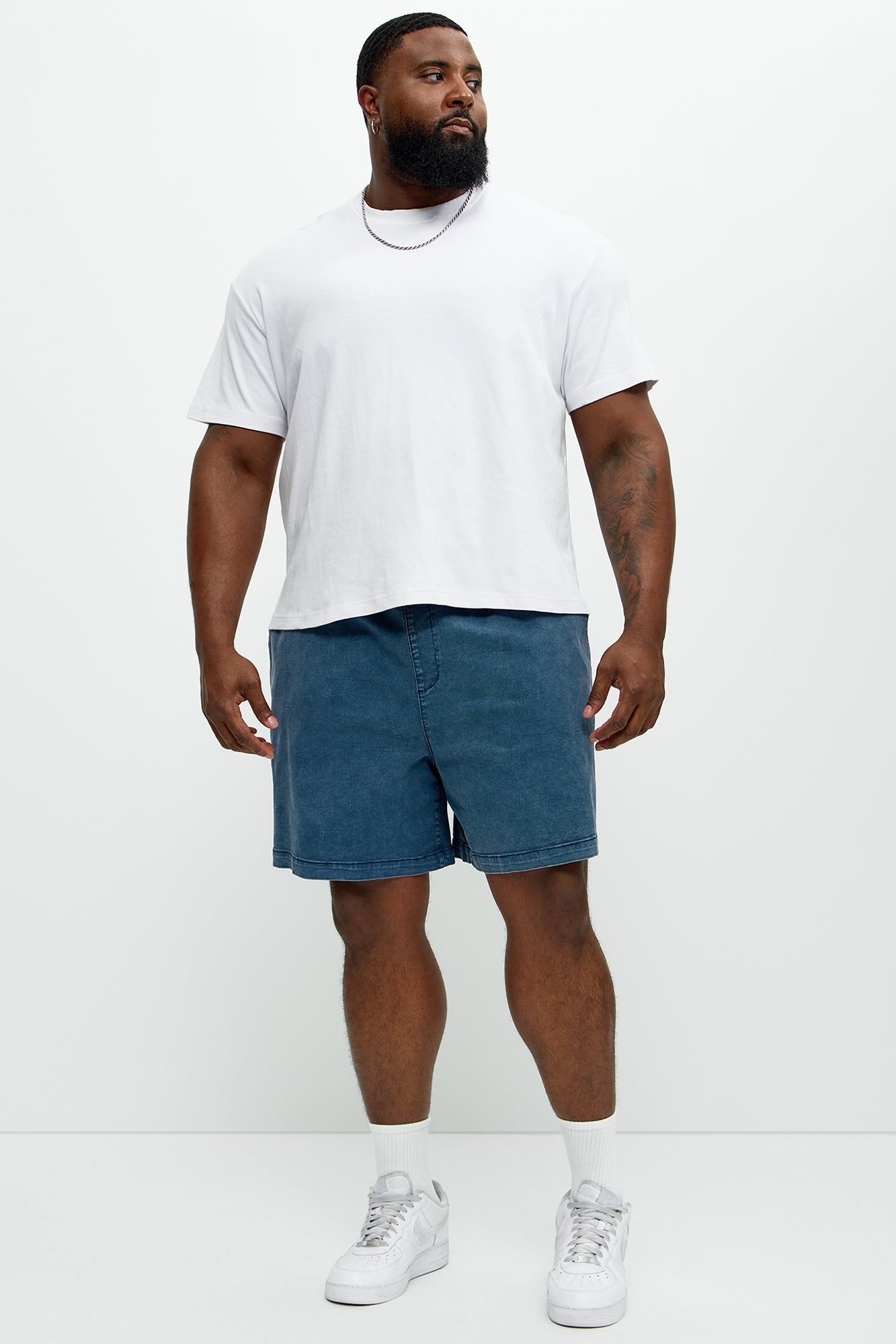 Acidwash Volley Shorts - Navy - Image 7