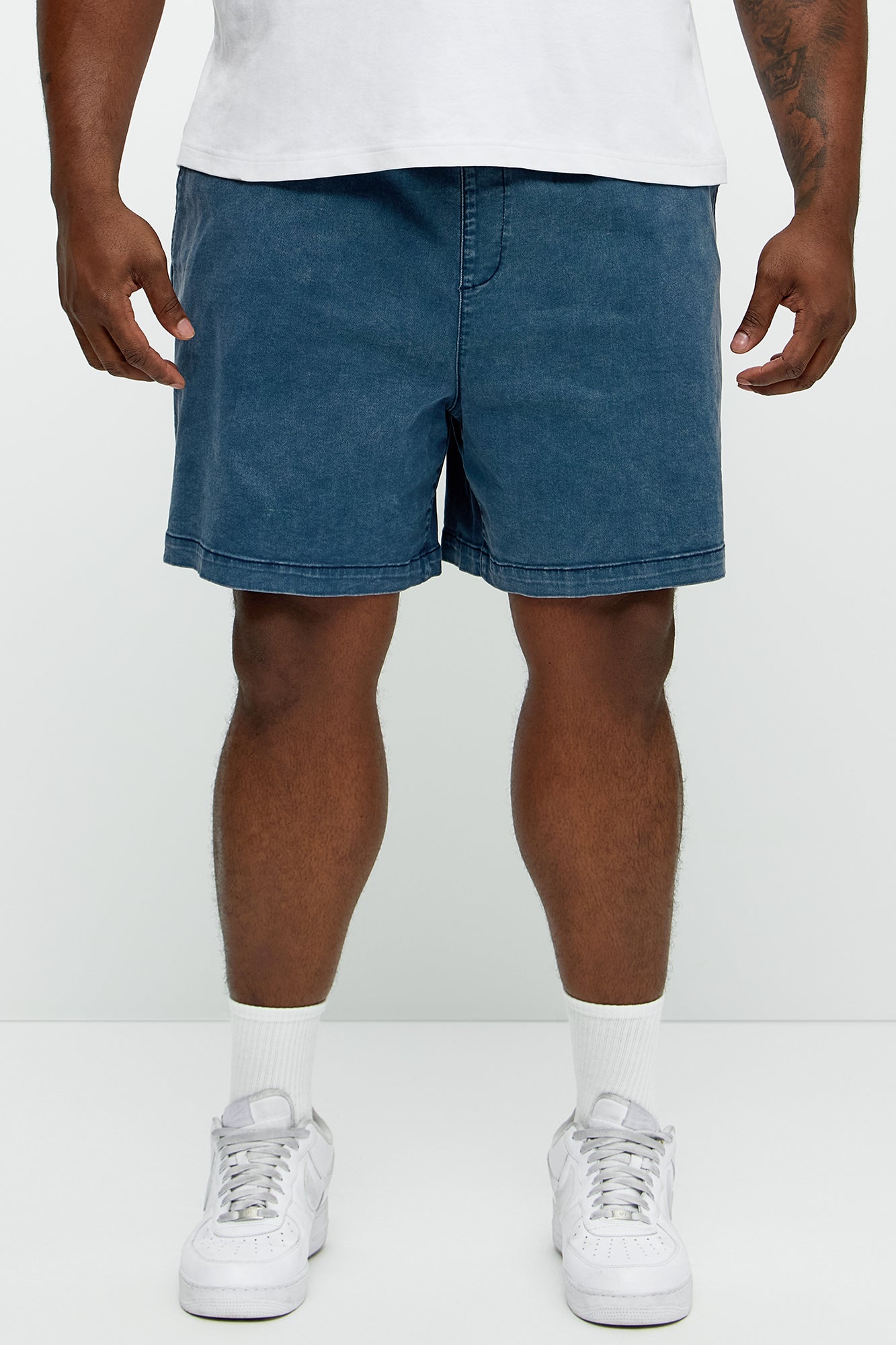 Acidwash Volley Shorts - Navy - Image 6