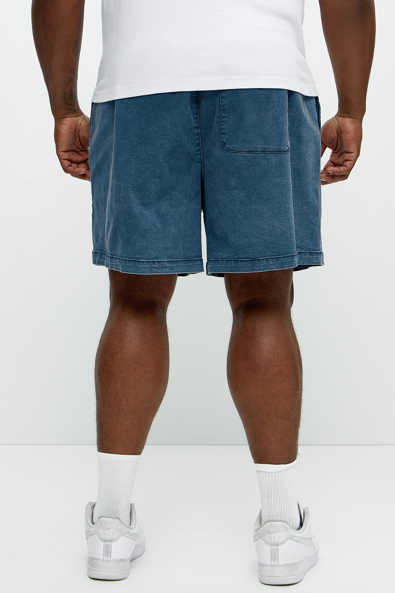Acidwash Volley Shorts - Navy - Image 9
