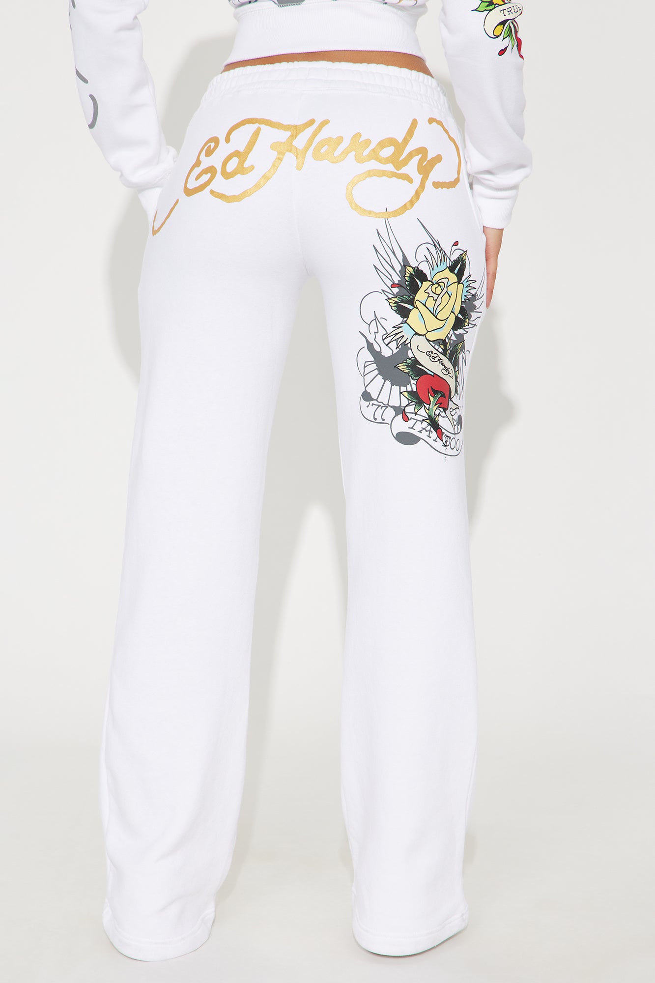 Ed Hardy Brave Eagle Pant - White - Image 4