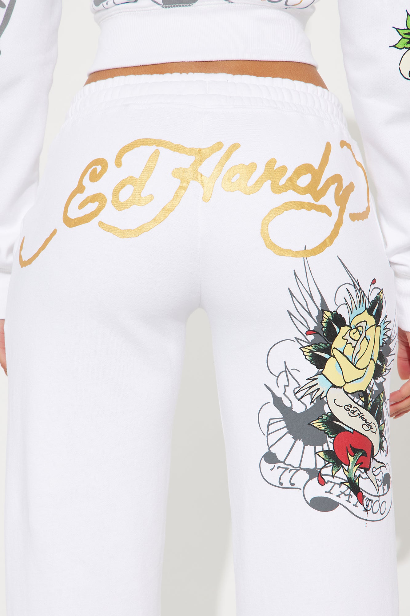 Ed Hardy Brave Eagle Pant - White - Image 5