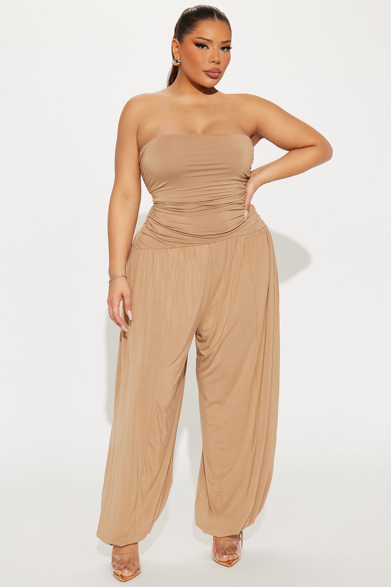Hammock Daydreams Jumpsuit - Taupe - Image 4
