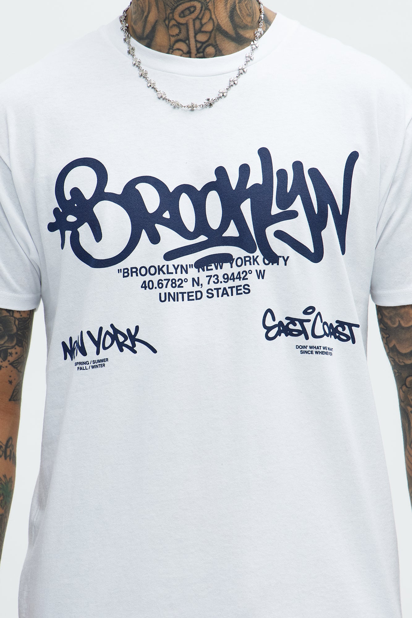 Brooklyn Staple Short Sleeve Tee - White - Image 3