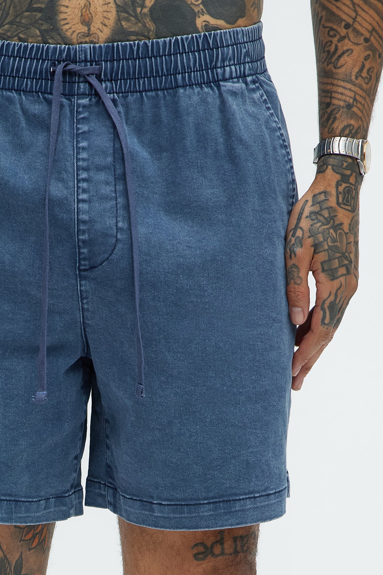 Acidwash Volley Shorts - Navy - Image 4