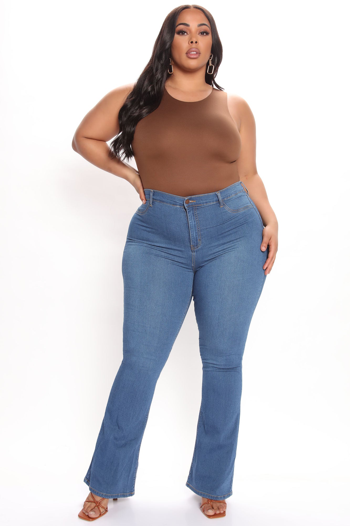 Aimee Double Lined Bodysuit - Coco - Image 7