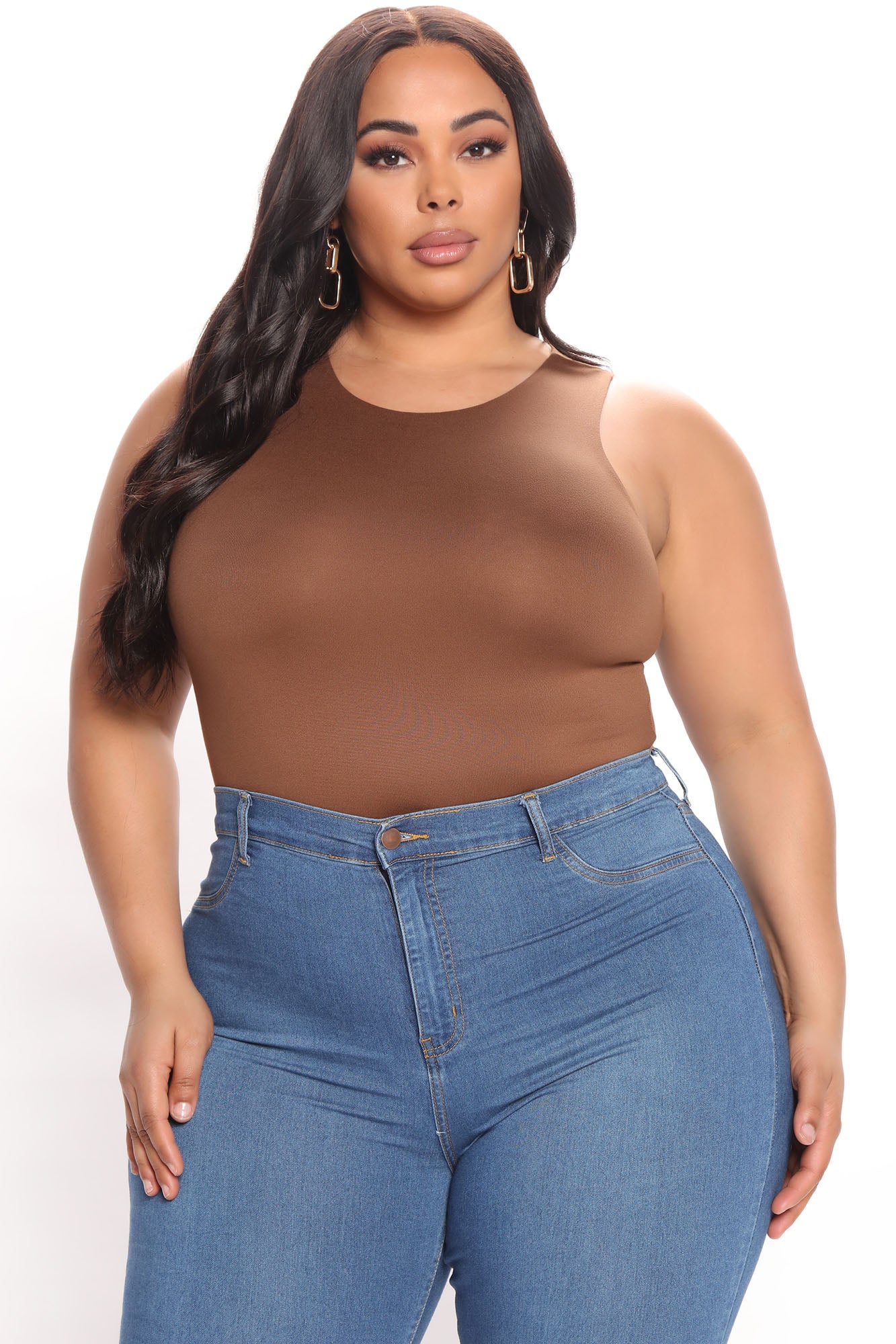 Aimee Double Lined Bodysuit - Coco - Image 8