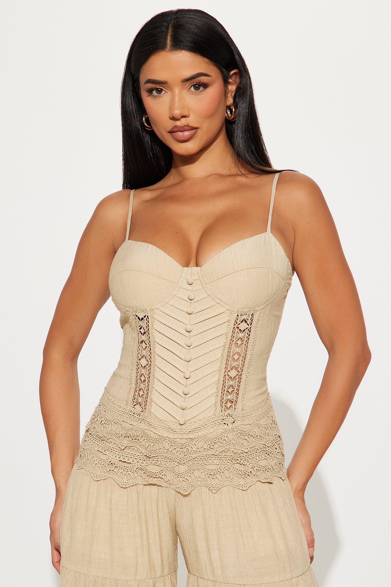 Dream Haze Jumpsuit - Taupe - Image 3