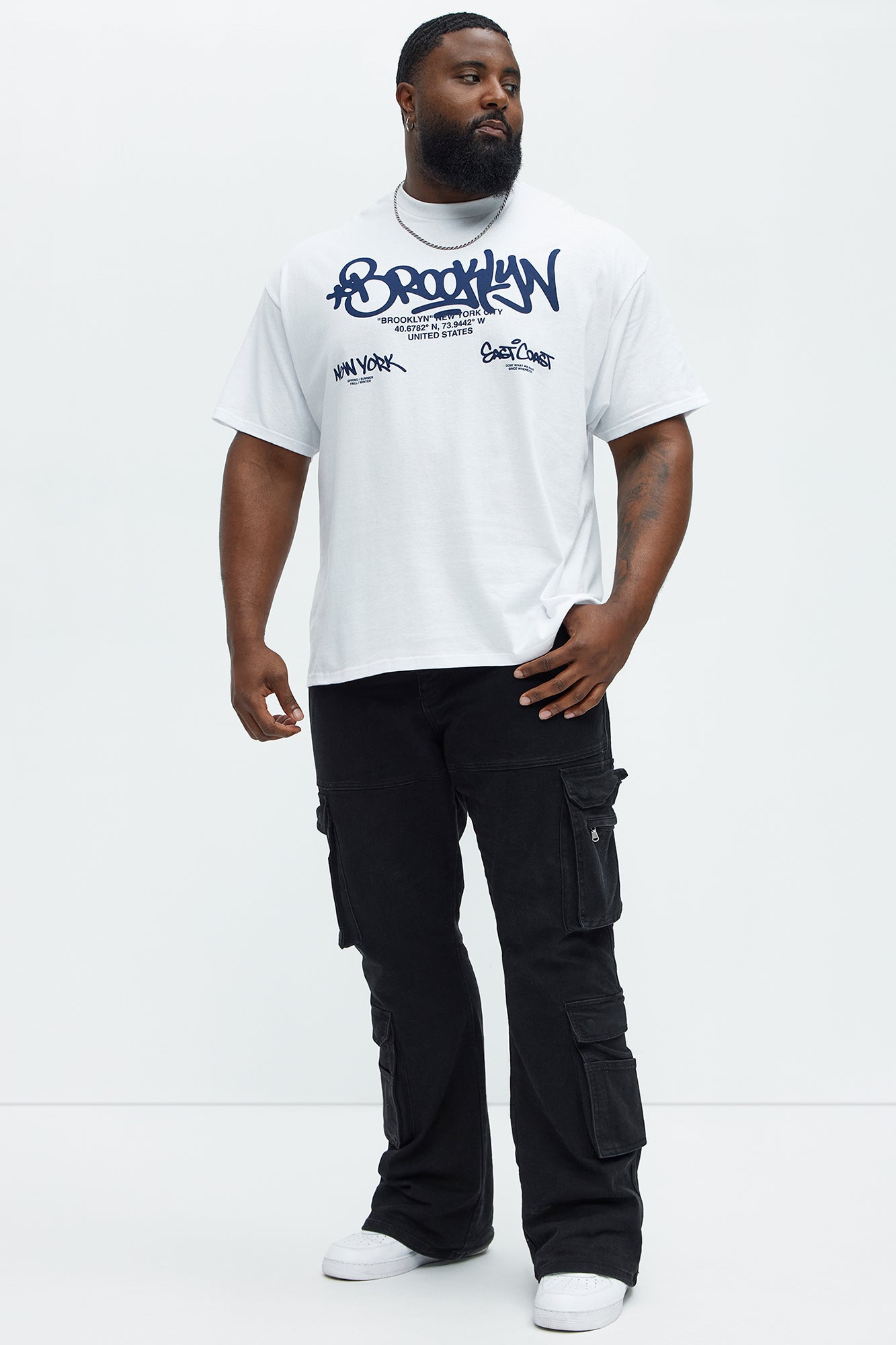 Brooklyn Staple Short Sleeve Tee - White - Image 5