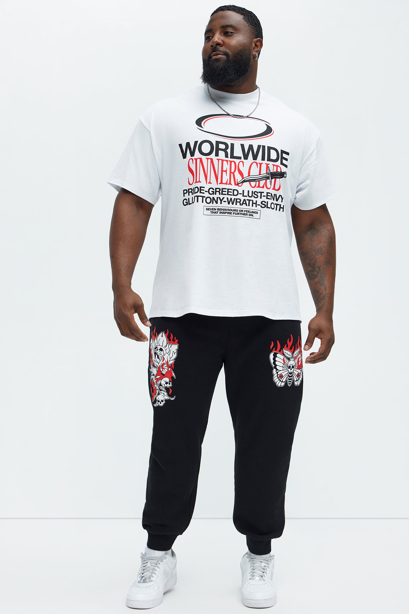 Worldwide Sinners Club Short Sleeve Tee - White - Image 5