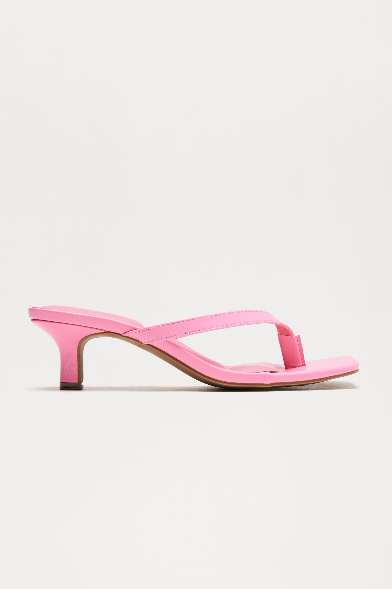 Teri Thong Kitten Heels - Pink - Image 4