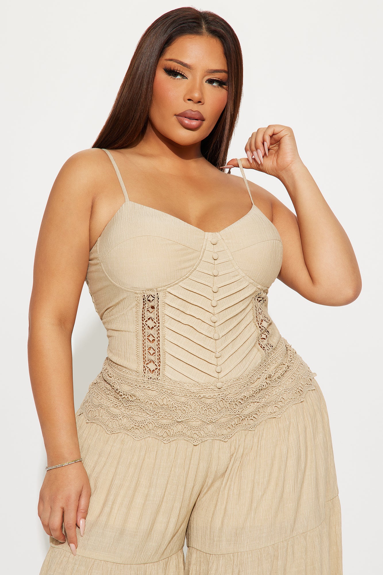 Dream Haze Jumpsuit - Taupe - Image 6