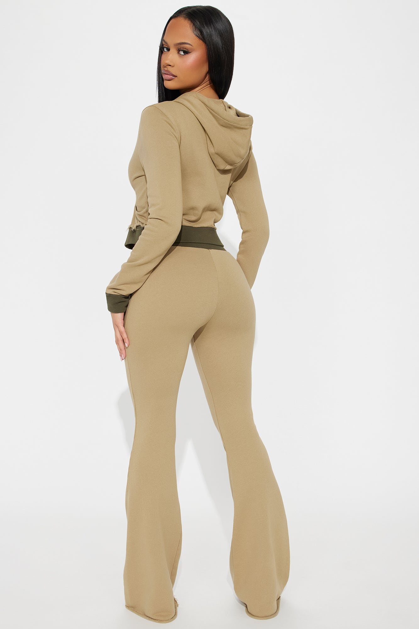 Keeping Up With Me Pant Set - Olive - Image 4