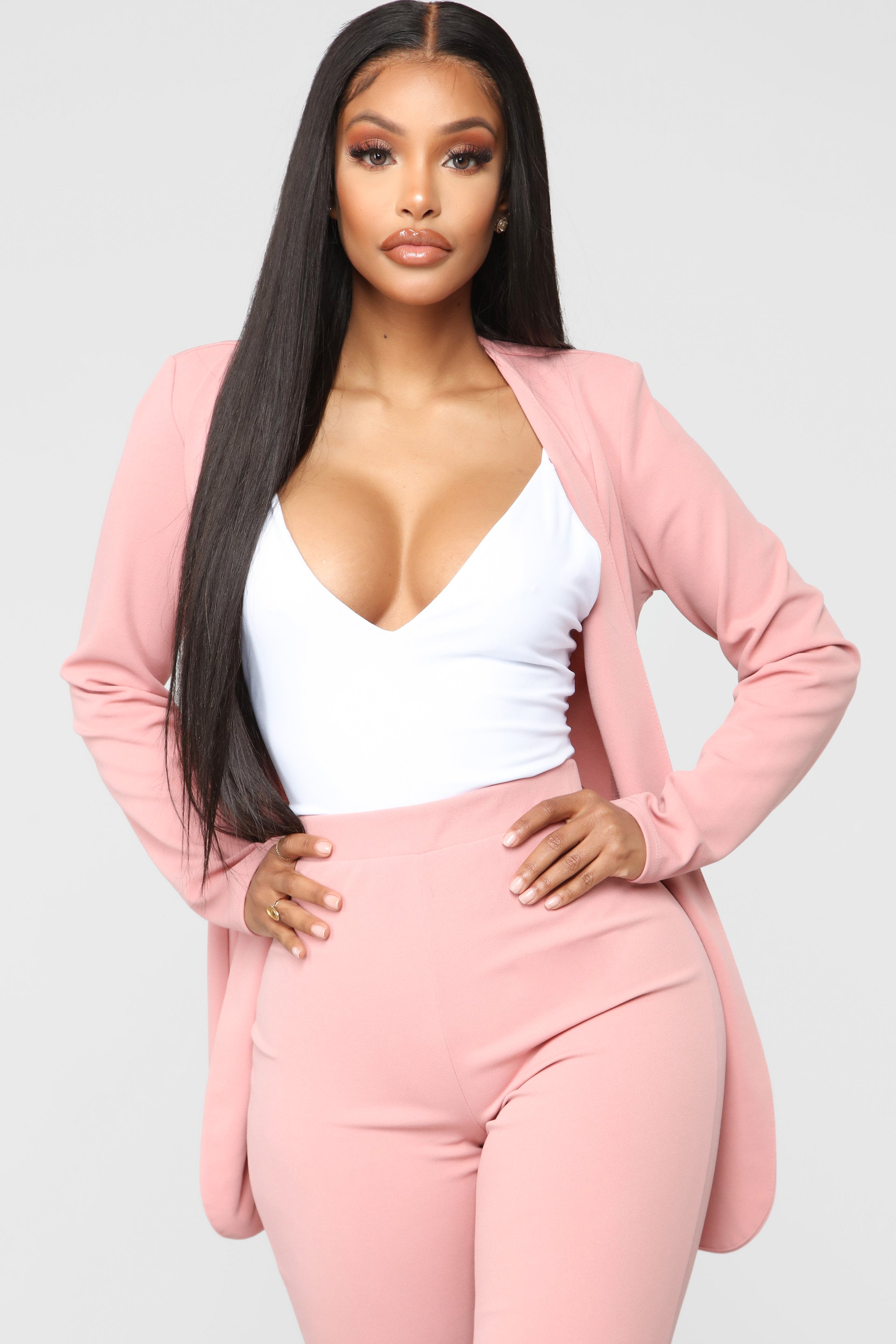 Payin' It Forward Blazer Set - Mauve - Image 3
