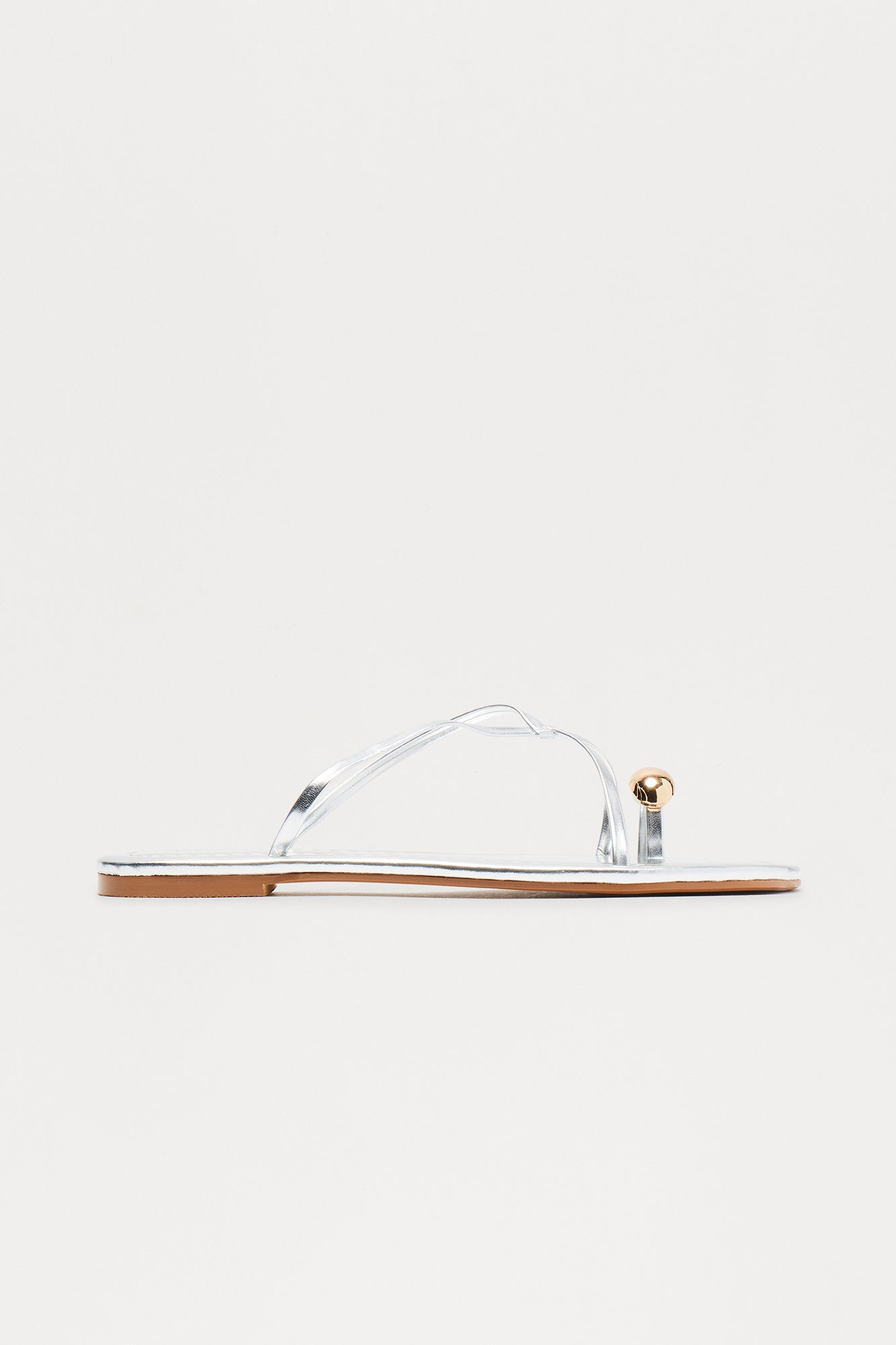Coastal Toe Ring Sandals - Silver - Image 3