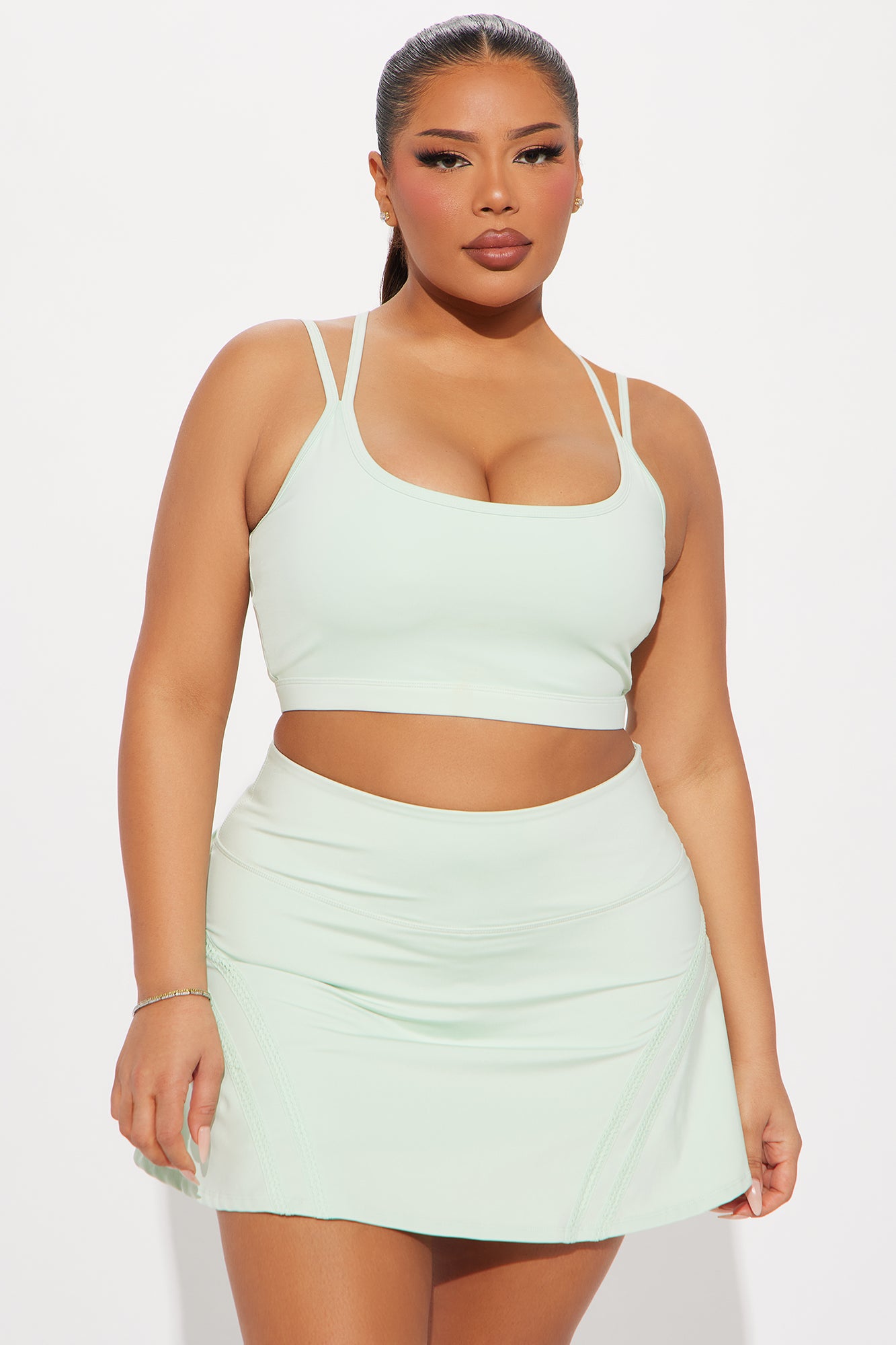 Playing Doubles Elevate Sports Bra - Mint - Image 4
