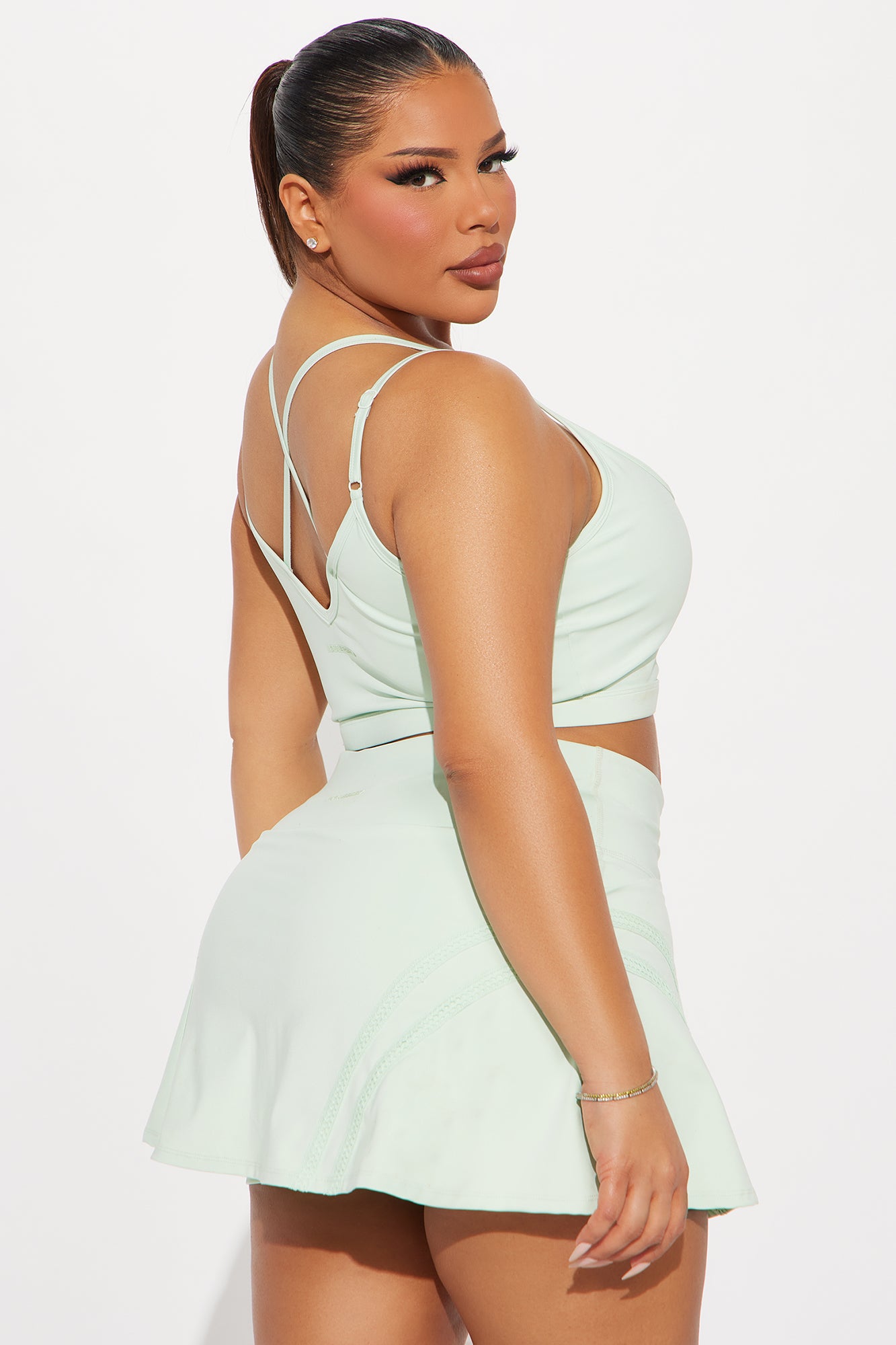 Playing Doubles Elevate Sports Bra - Mint - Image 7