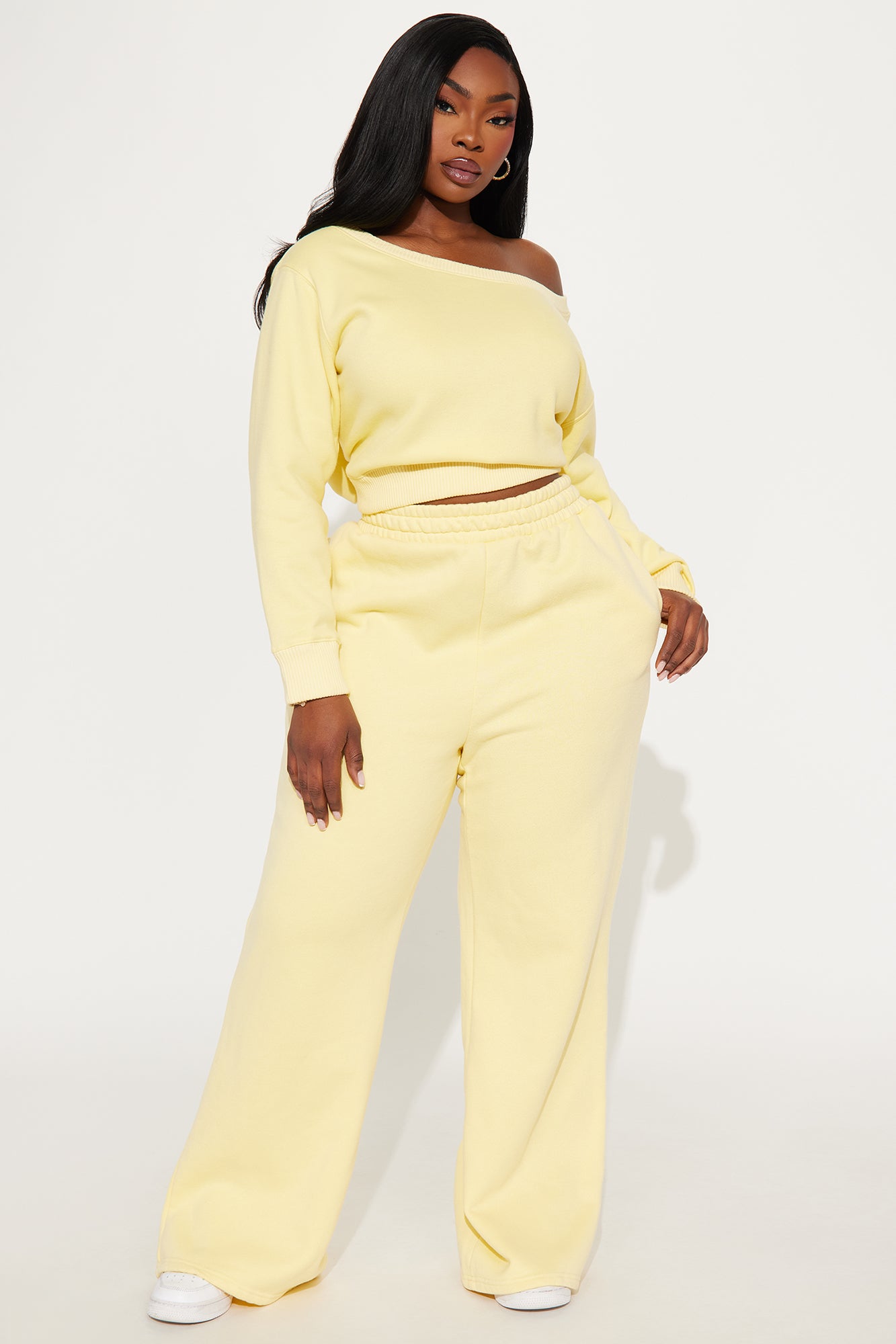 Sammie Fleece Pant Set - Yellow - Image 4