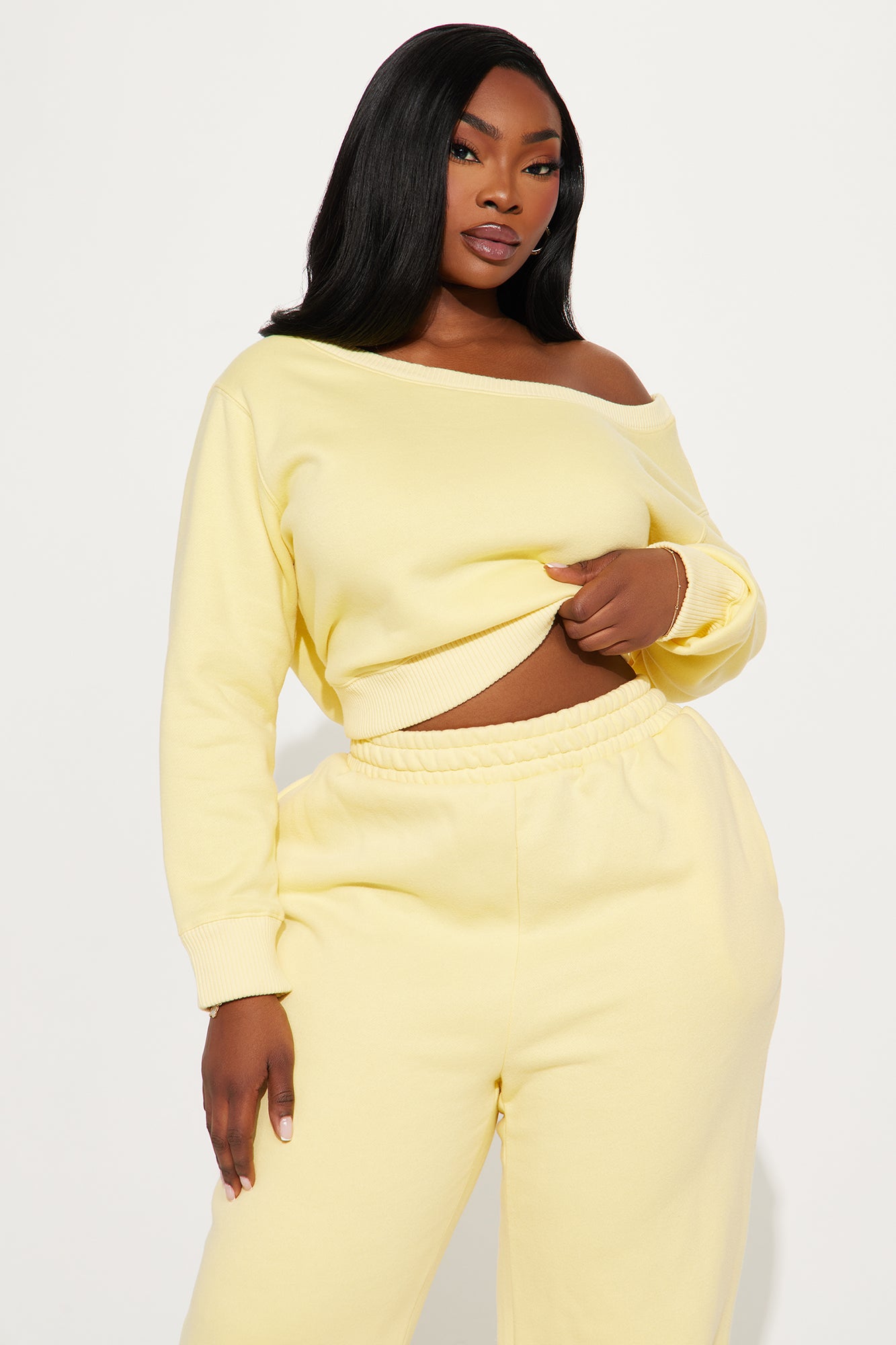 Sammie Fleece Pant Set - Yellow - Image 5